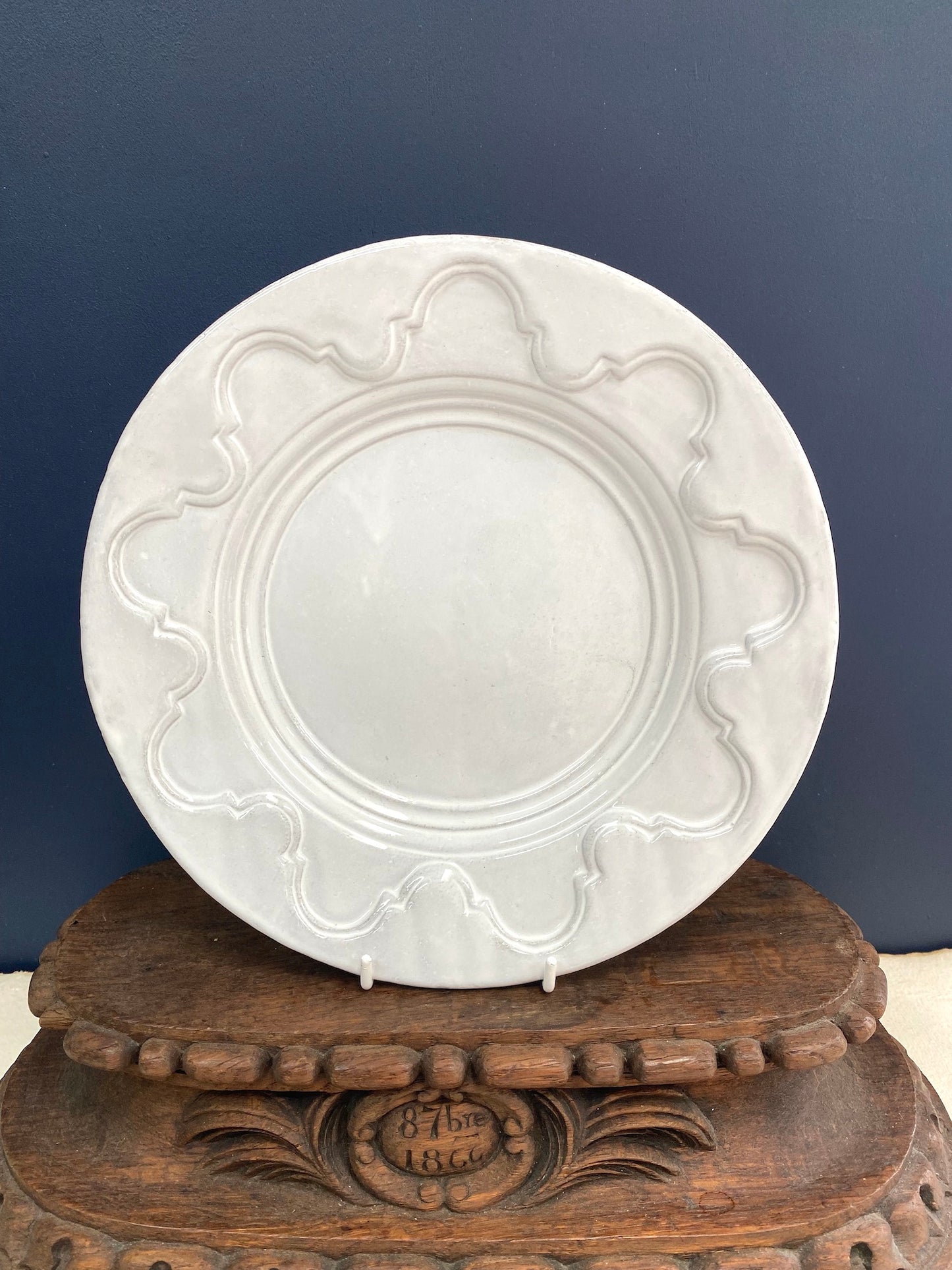 Astier de Villatte Grand Chalet Dessert Plate - RETIRED