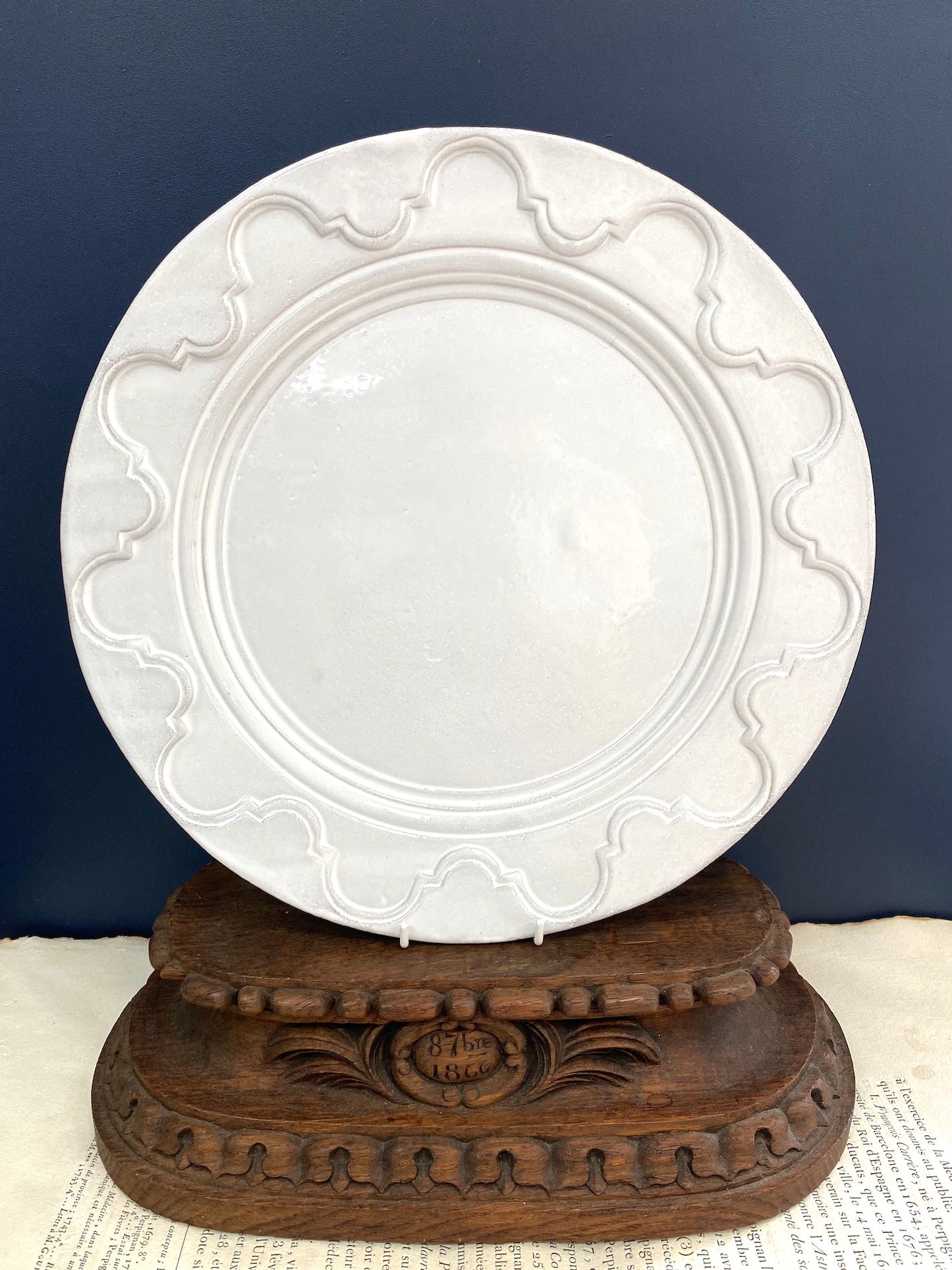 Astier de Villatte Grand Chalet Large Dinner Plate - RETIRED