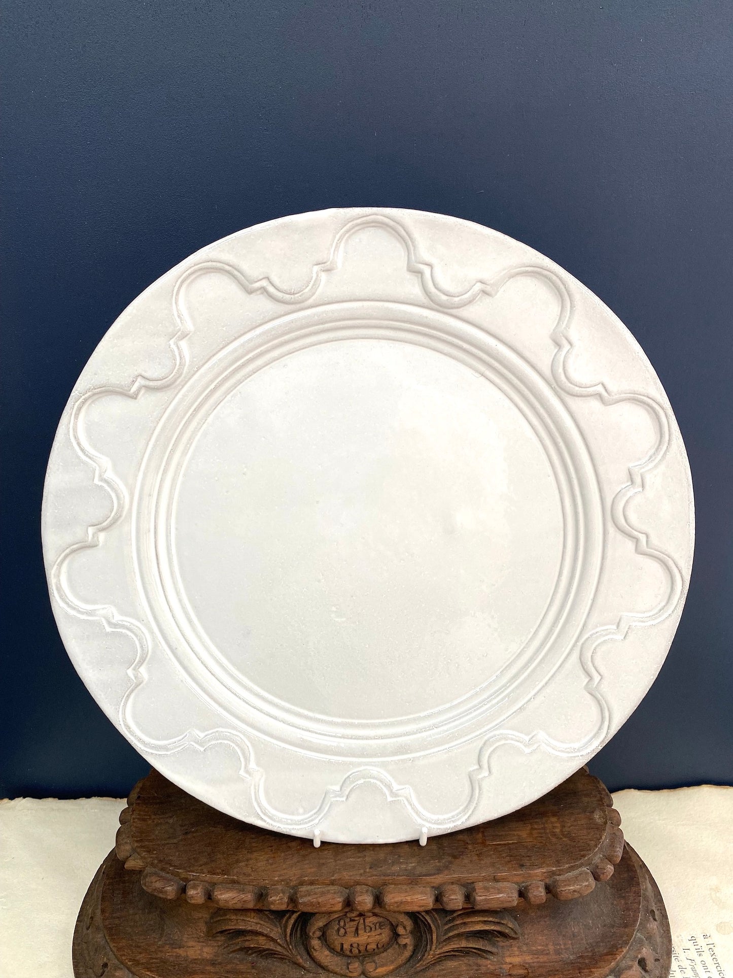 Astier de Villatte Grand Chalet Large Dinner Plate - RETIRED