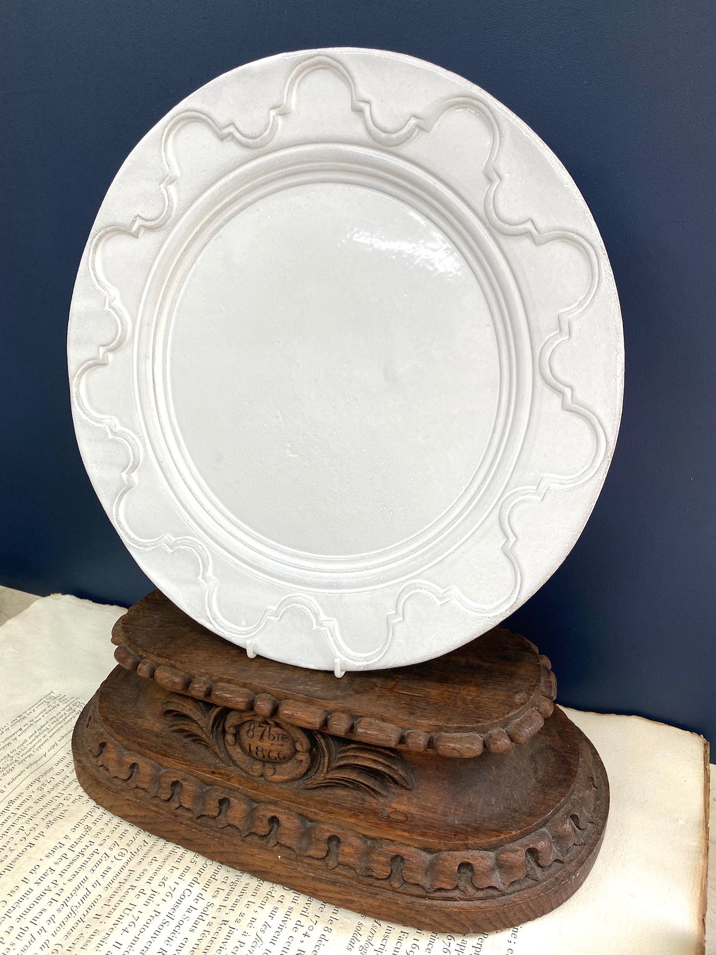 Astier de Villatte Grand Chalet Large Dinner Plate - RETIRED