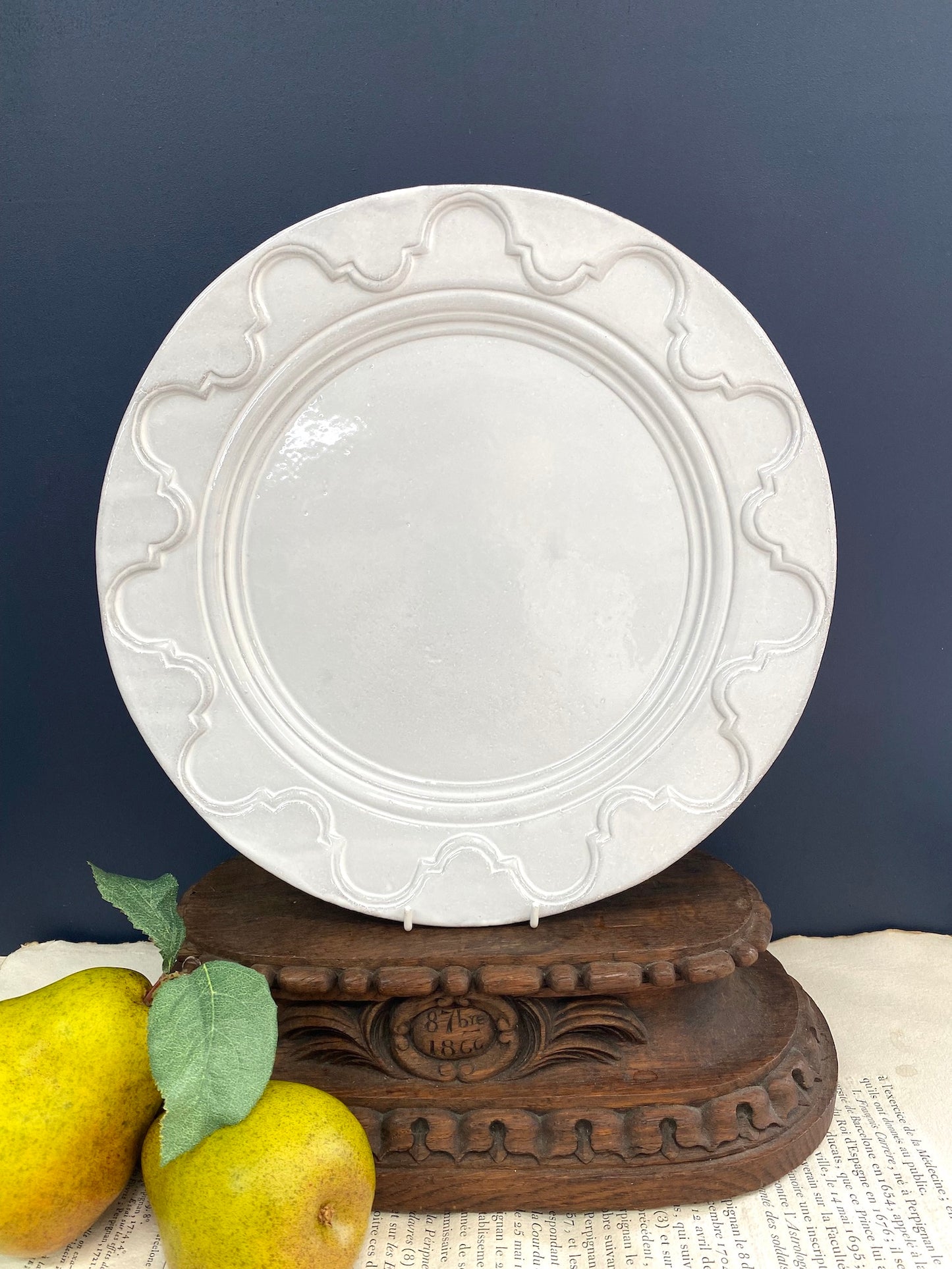 Astier de Villatte Grand Chalet Large Dinner Plate - RETIRED