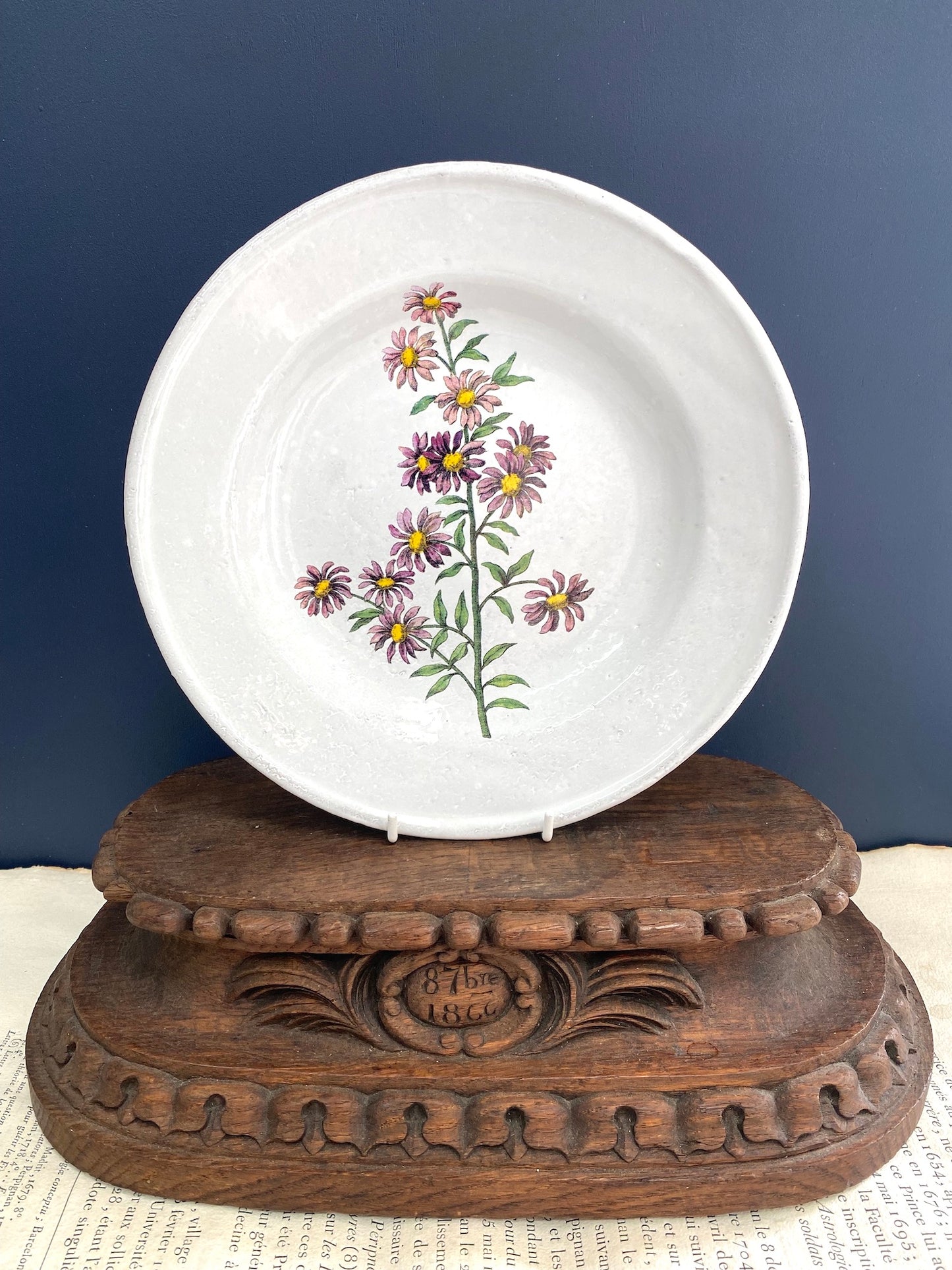 Astier de Villatte John Derian Carolina Star Flower Soup Plate