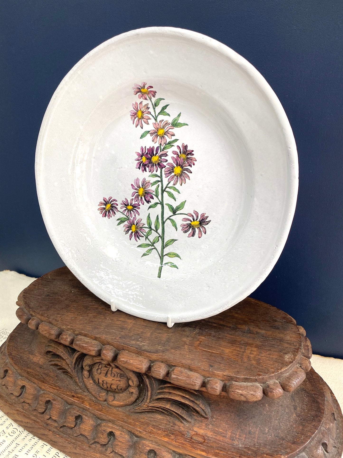 Astier de Villatte John Derian Carolina Star Flower Soup Plate