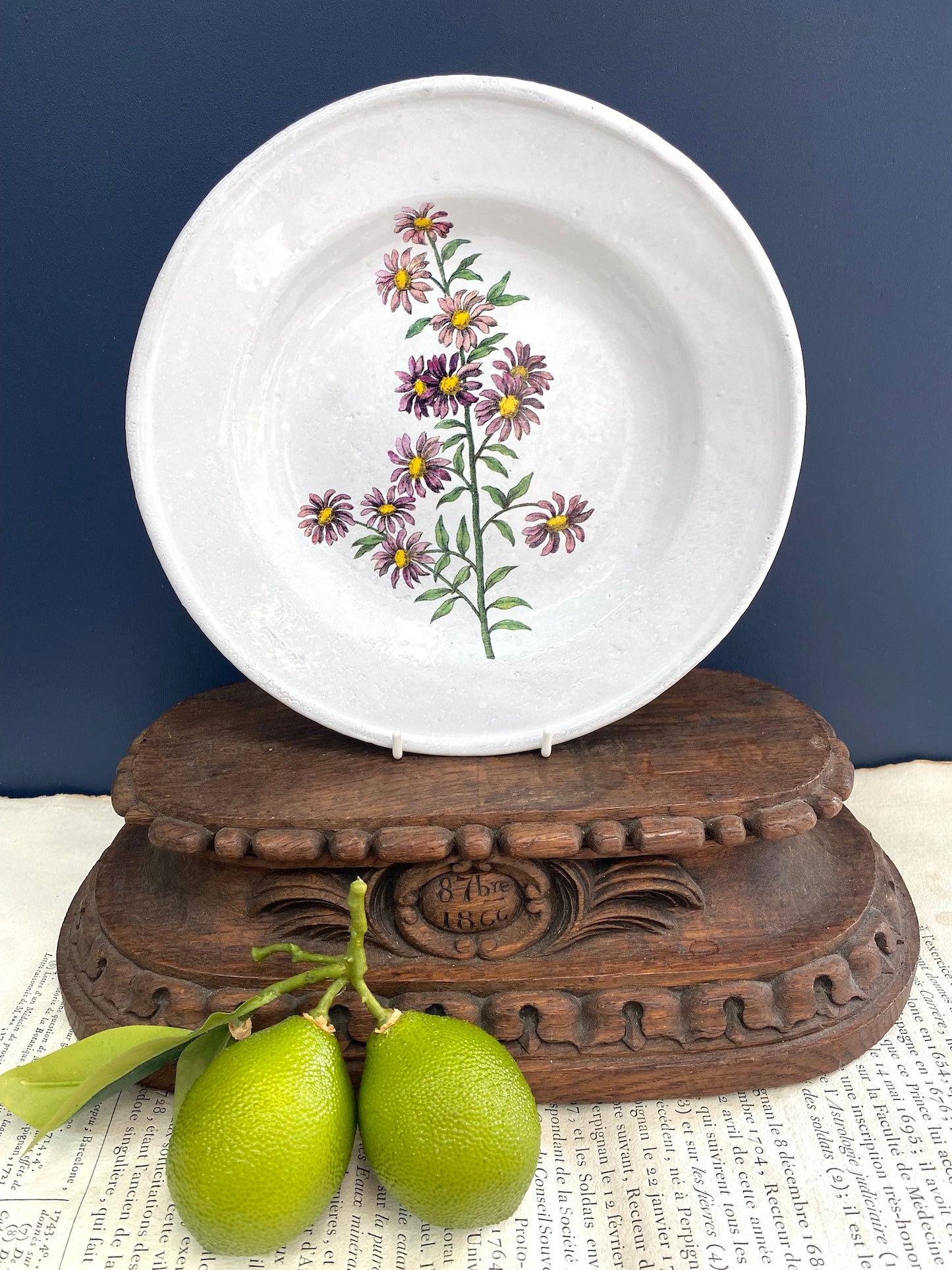 Astier de Villatte John Derian Carolina Star Flower Soup Plate