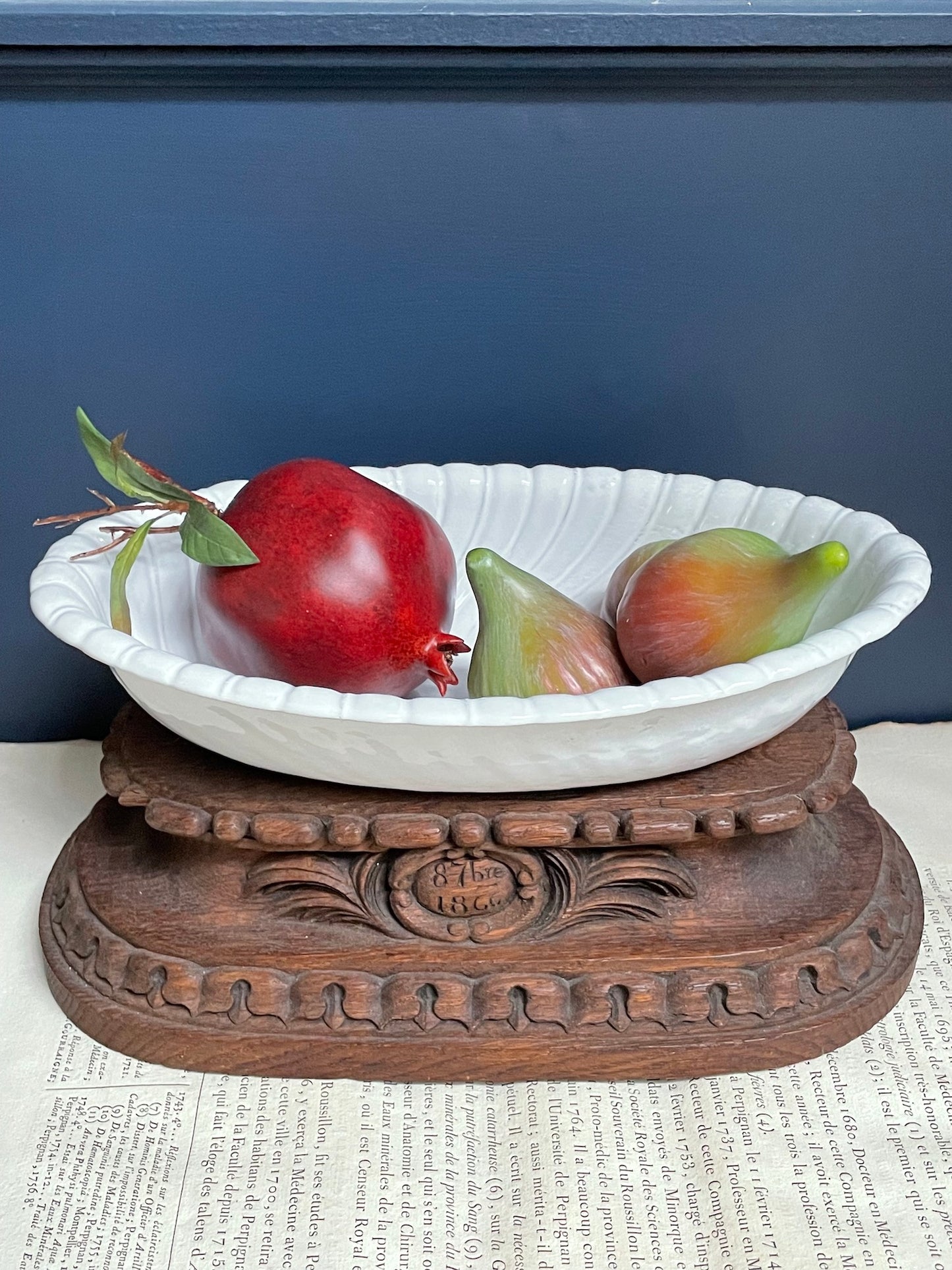 Astier de Villatte Long Peggy Salad Bowl