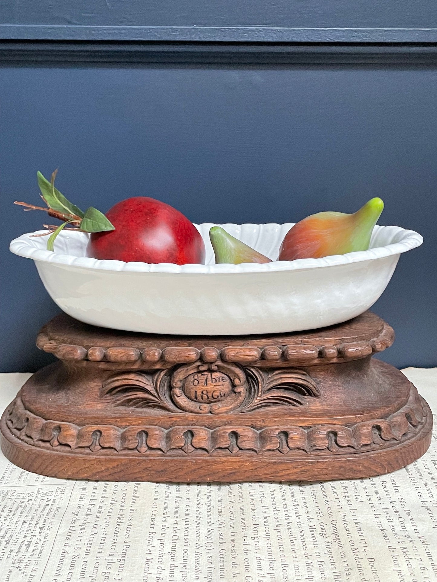 Astier de Villatte Long Peggy Salad Bowl