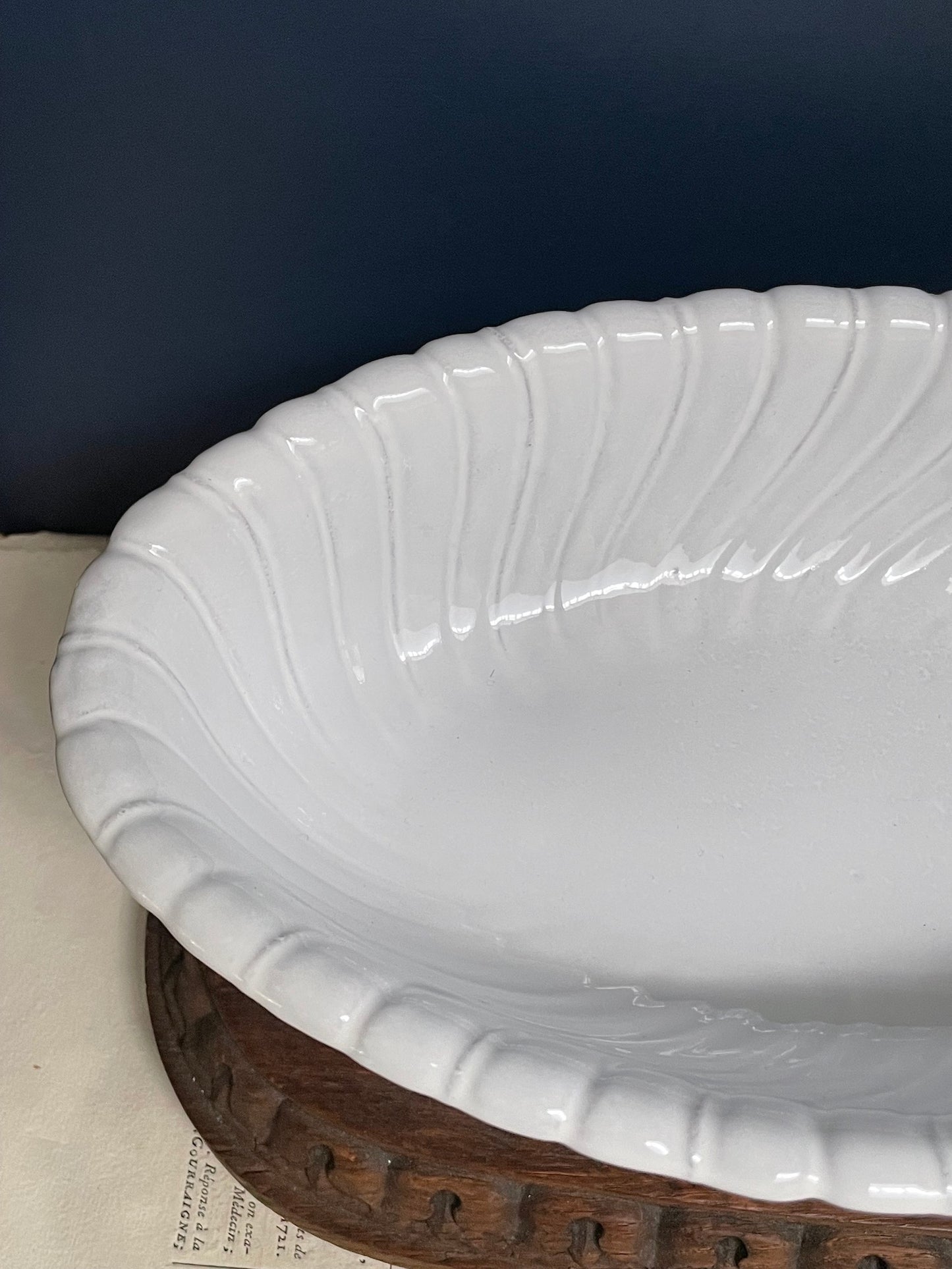 Astier de Villatte Long Peggy Salad Bowl