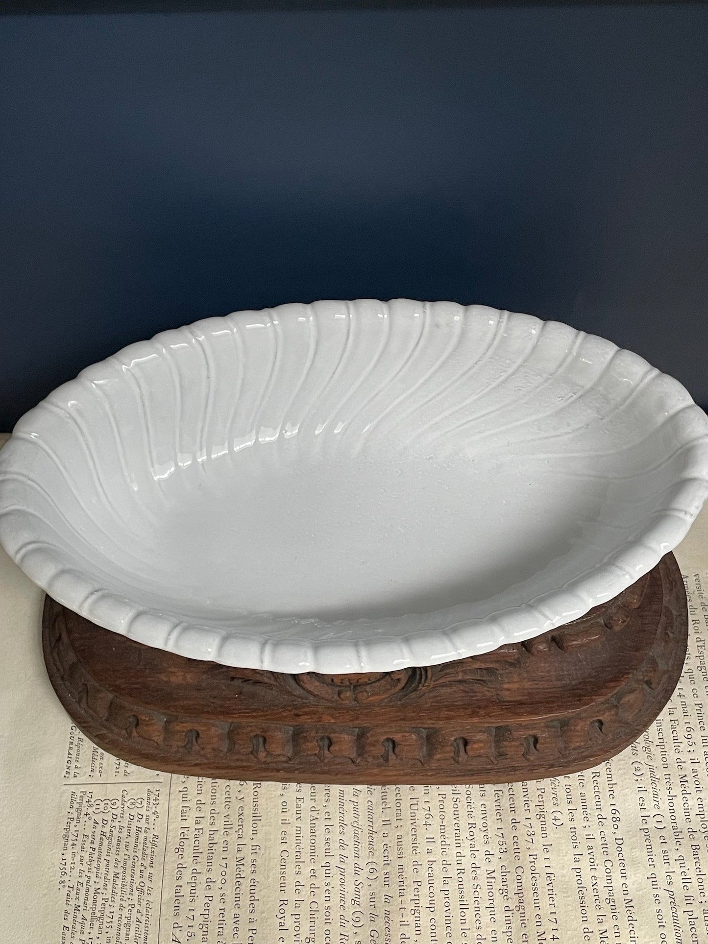 Astier de Villatte Long Peggy Salad Bowl