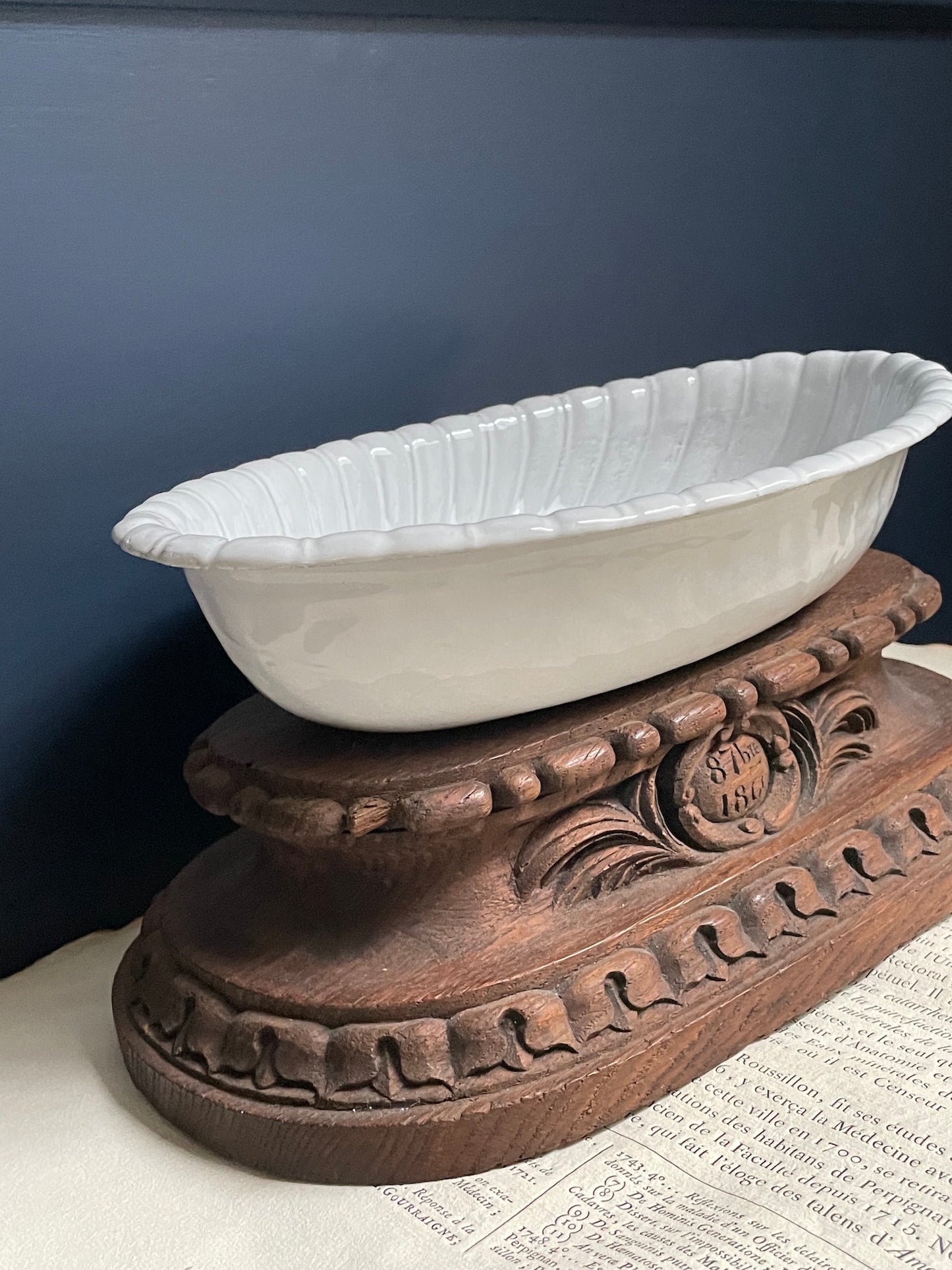 Astier de Villatte Long Peggy Salad Bowl