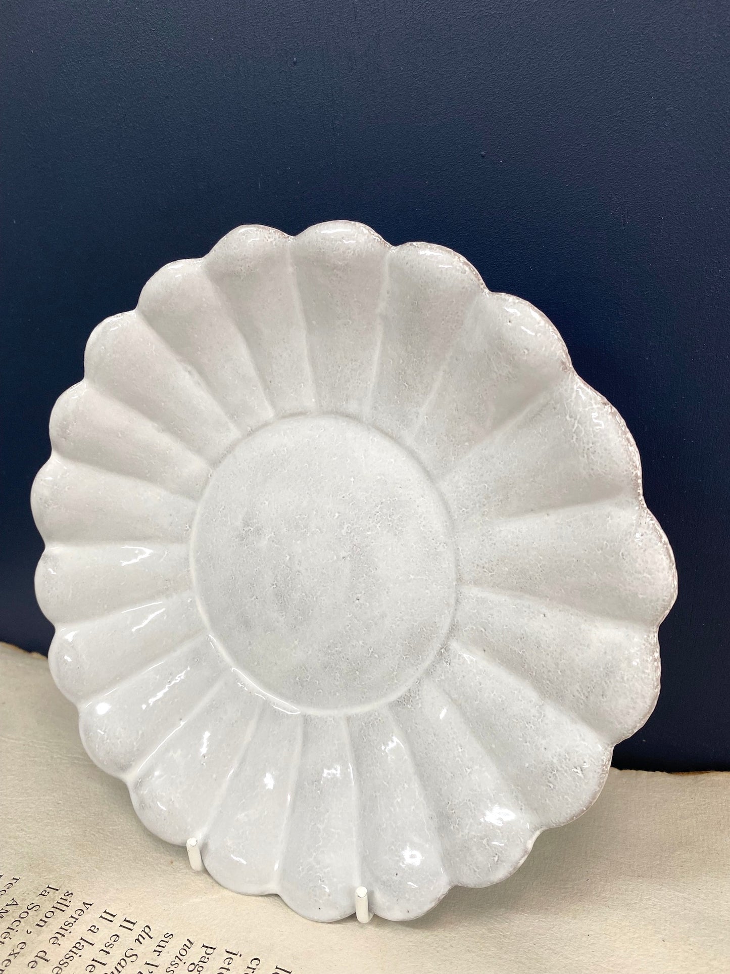 Astier de Villatte Marguerite Dessert Plate