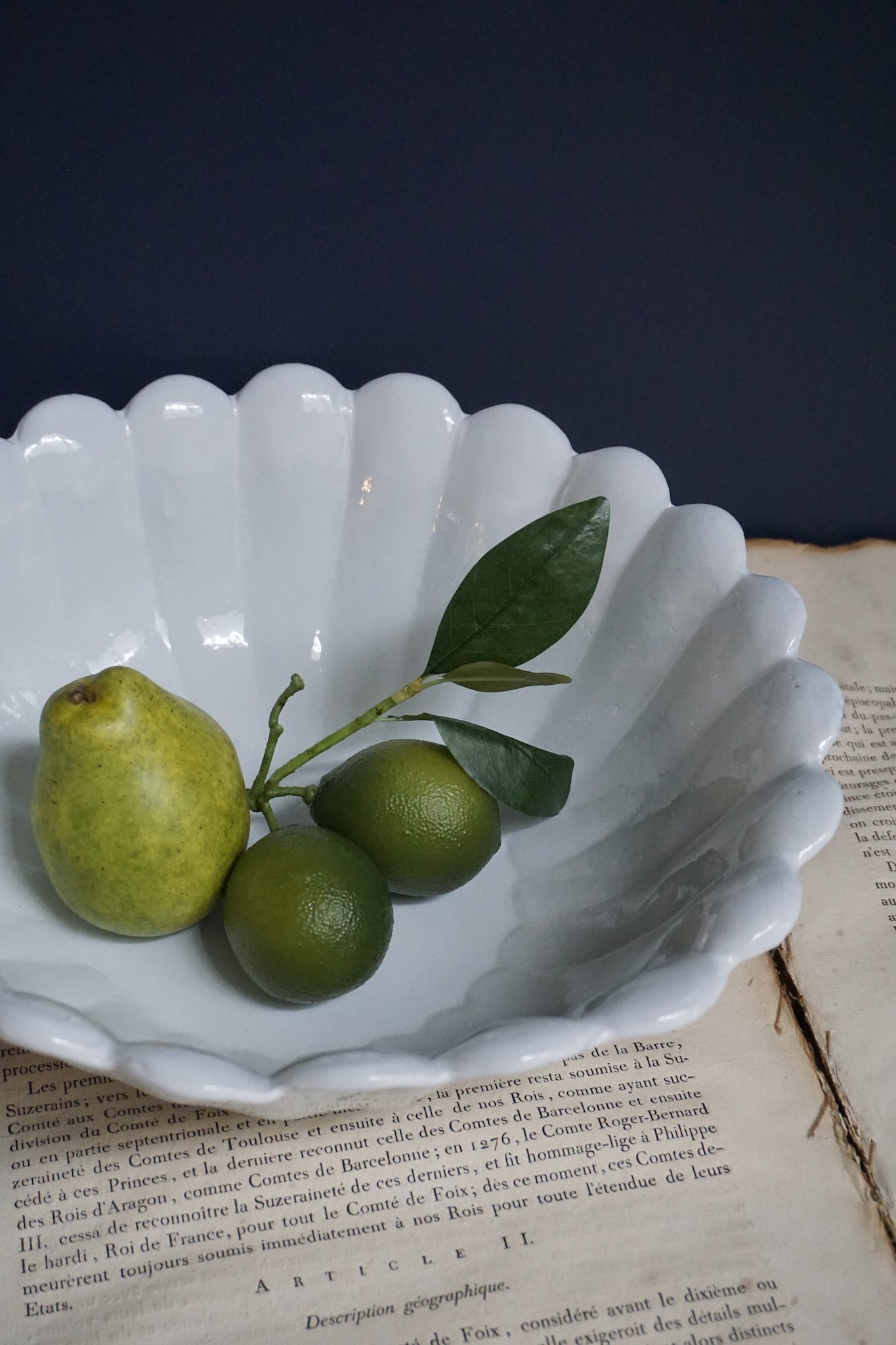Astier de Villatte Marguerite Extra Large Fruit Bowl