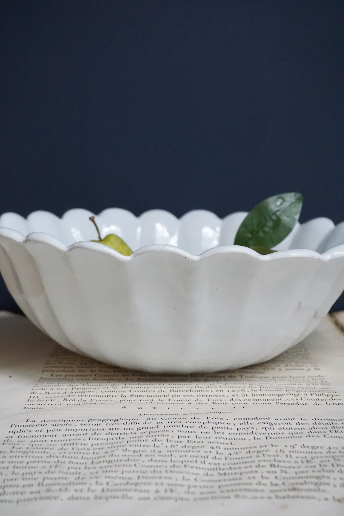 Astier de Villatte Marguerite Extra Large Fruit Bowl