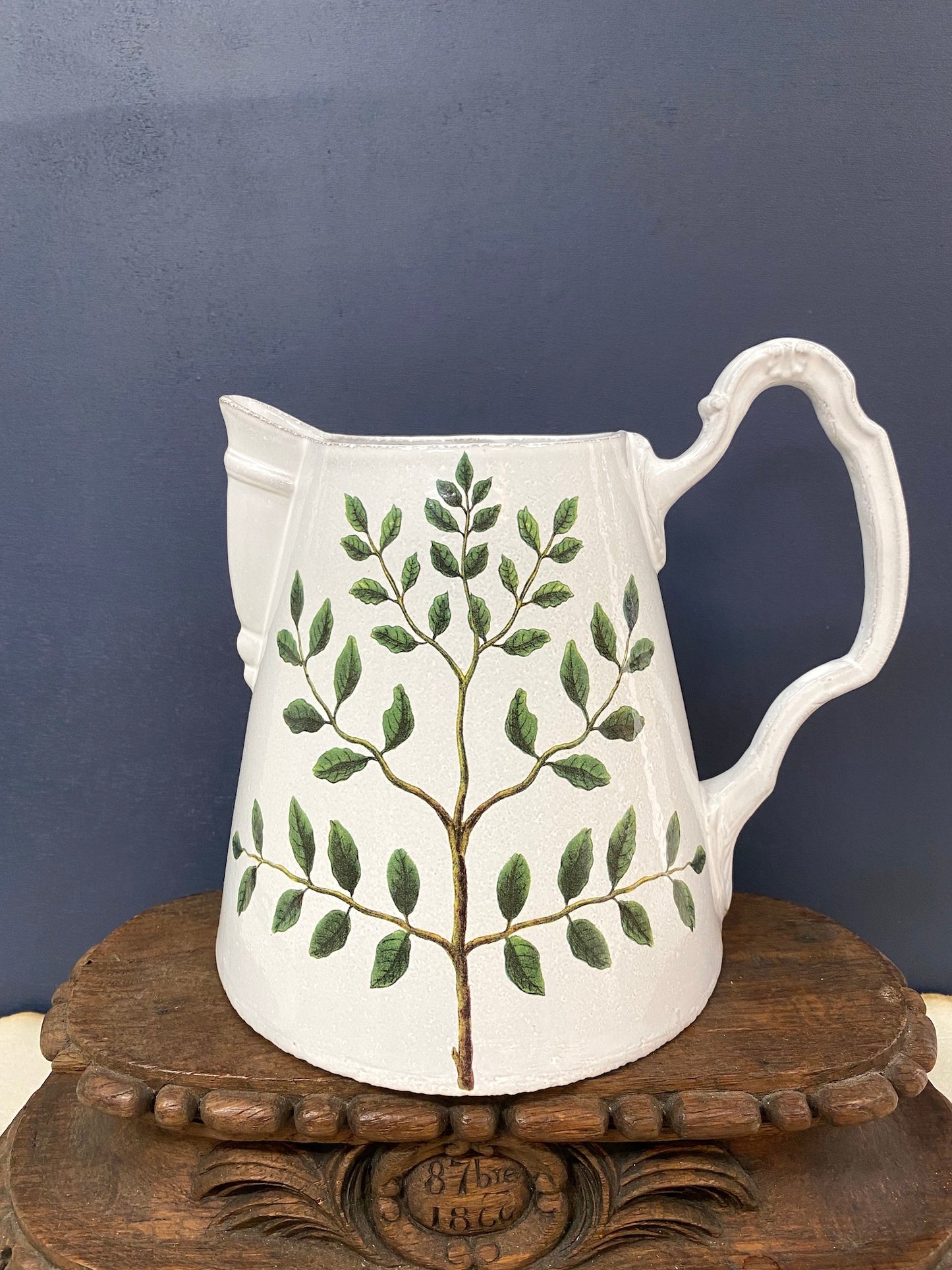 Astier de Villatte Medium Indigofera Colitea Pitcher Vase