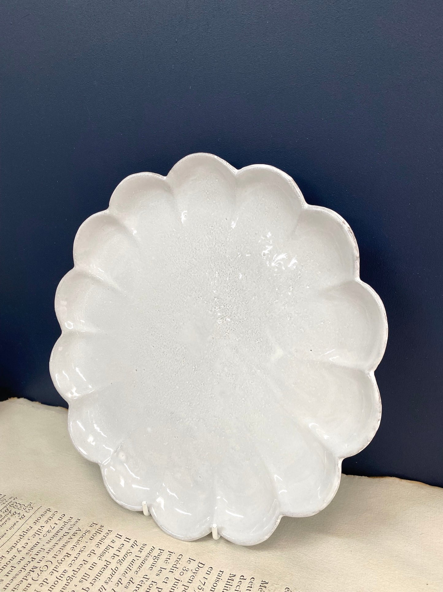 Astier de Villatte Poppy Dinner Plate