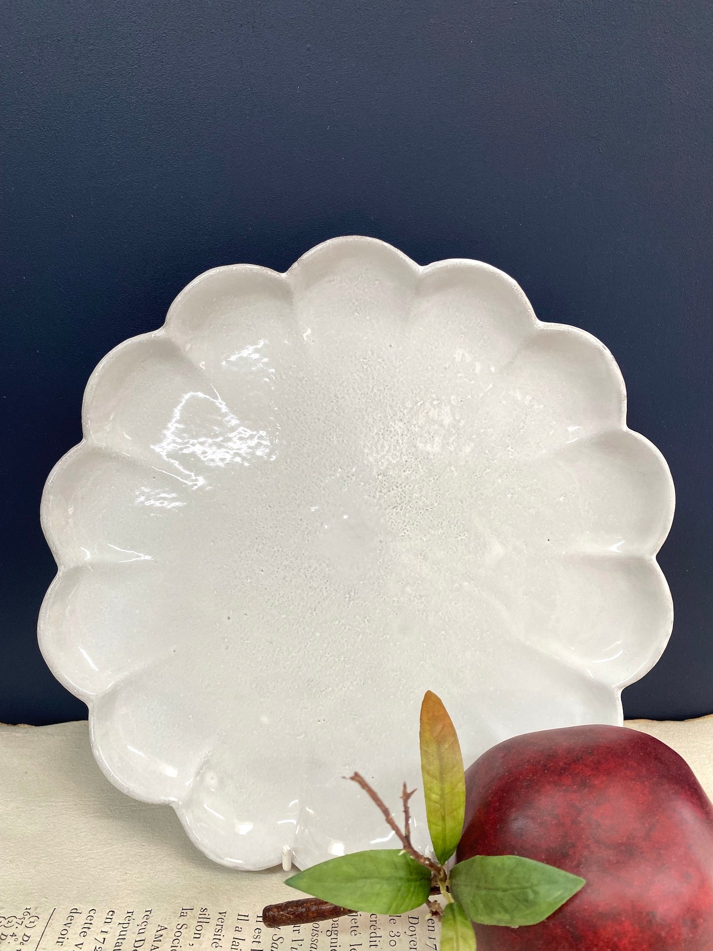 Astier de Villatte Poppy Dinner Plate