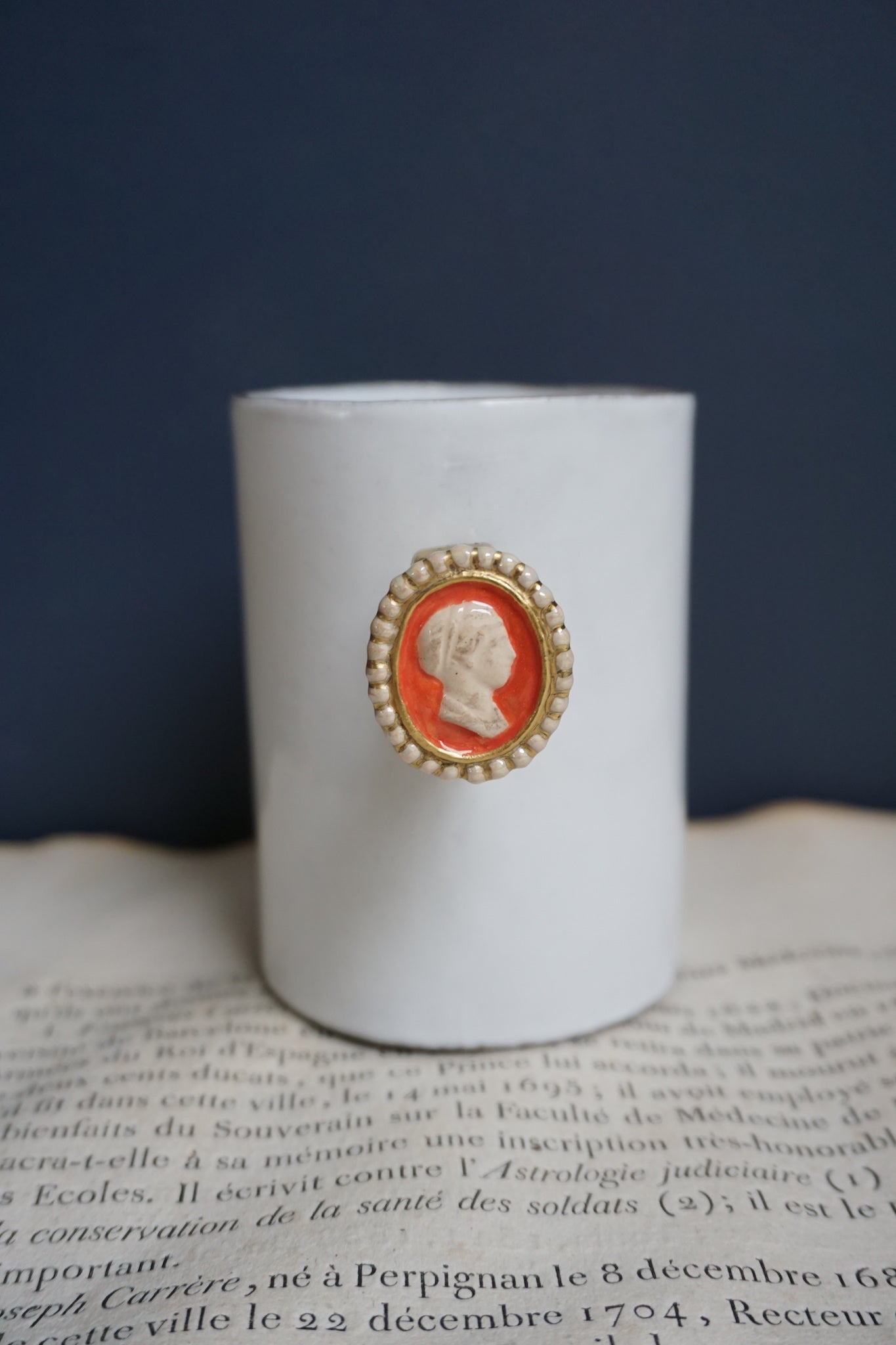 Astier de Villatte Serena Woman Cameo Ring Cup - RETIRED