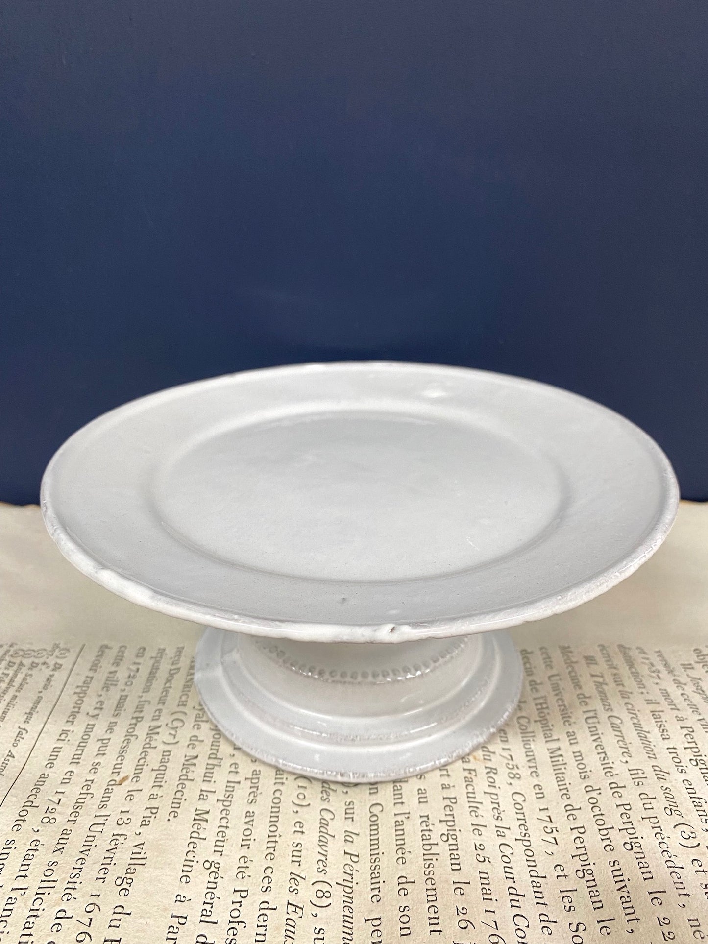 Astier de Villatte Sobre Small Cake Stand