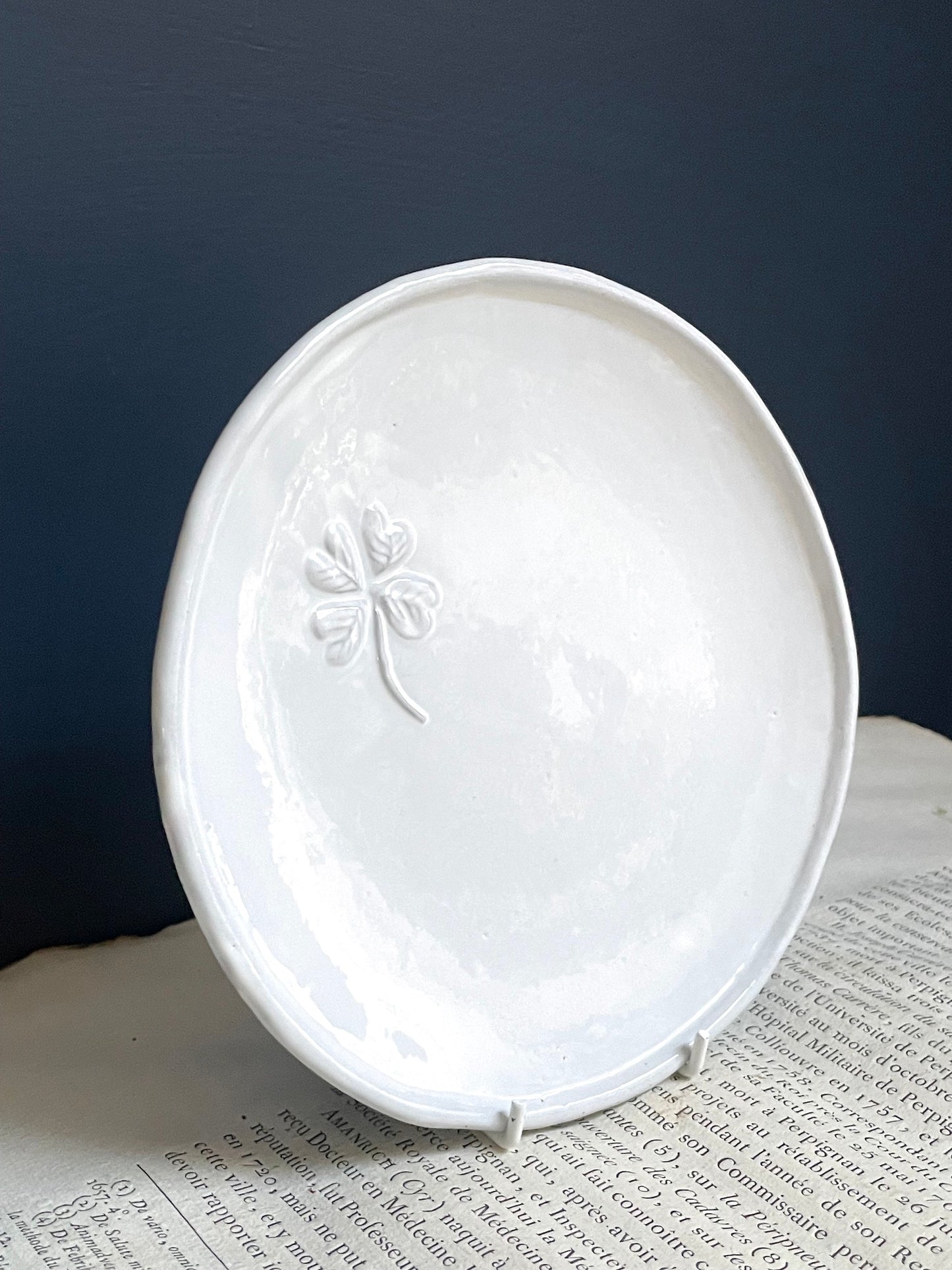 Astier de Villatte Trèfles Side Plate