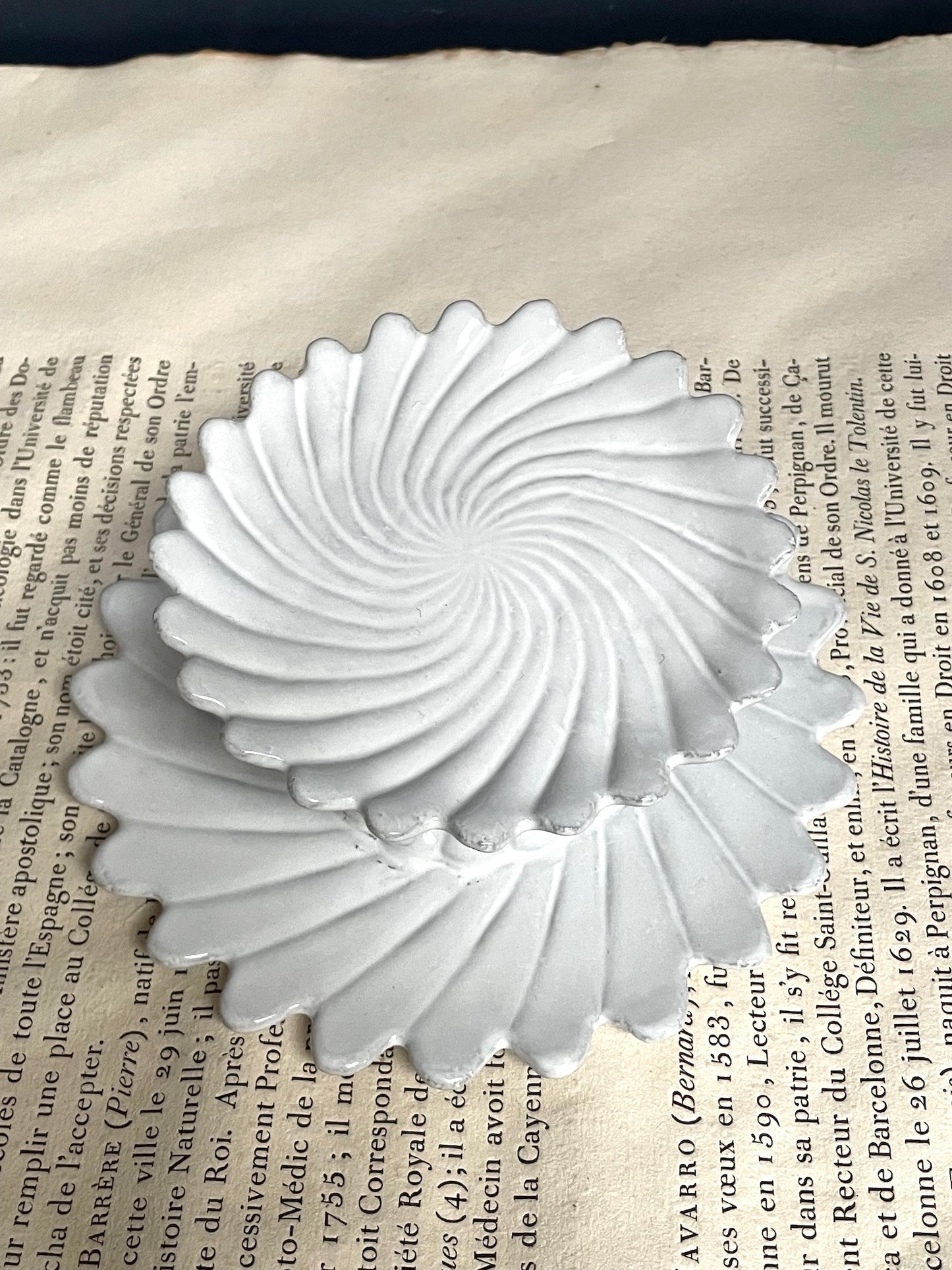 Astier de Villatte Twisted Two Level Cake Stand - RETIRED