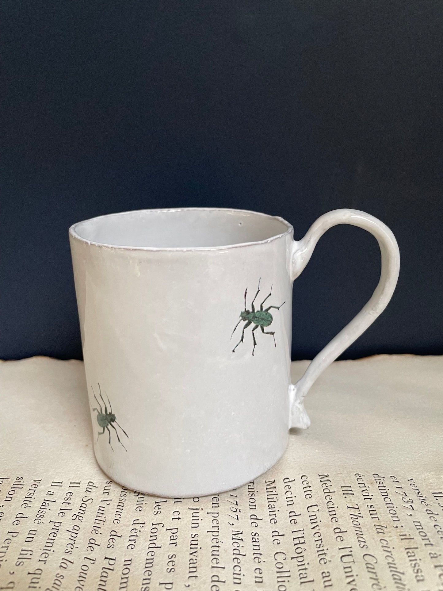 Astier de Villatte 'Two Beetle' John Derian Mug - RETIRED