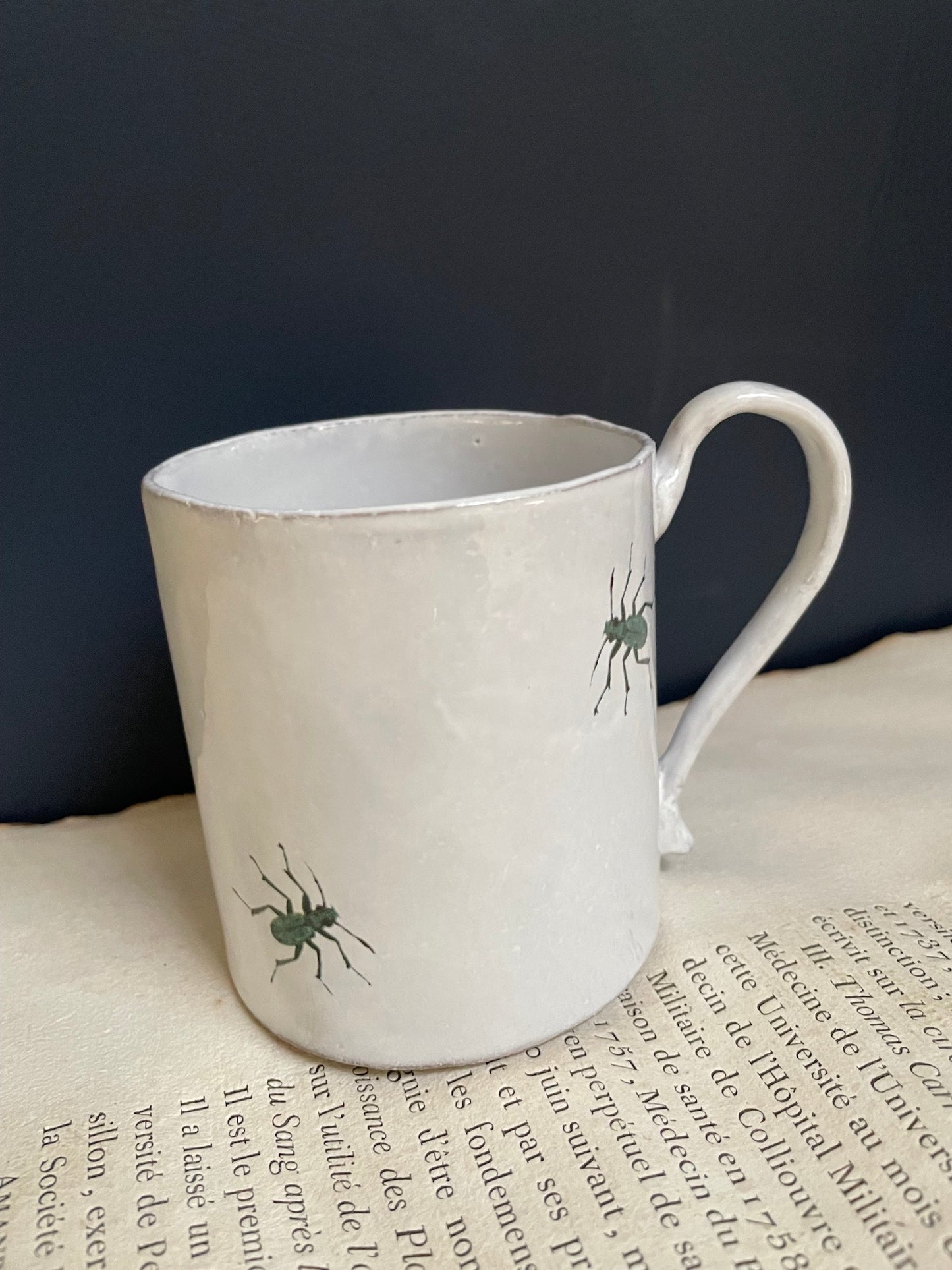 Astier de Villatte 'Two Beetle' John Derian Mug - RETIRED