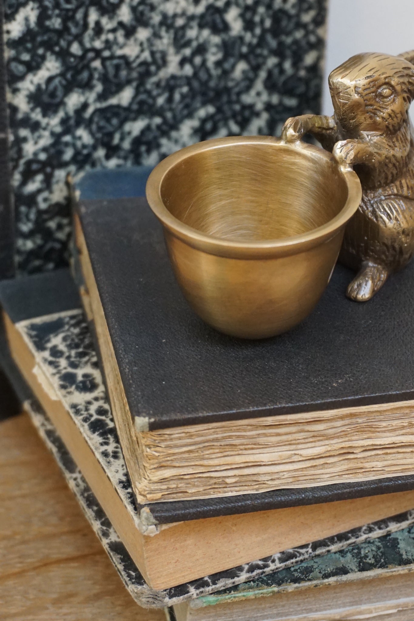 Bronze Metal Rabbit Egg Cup