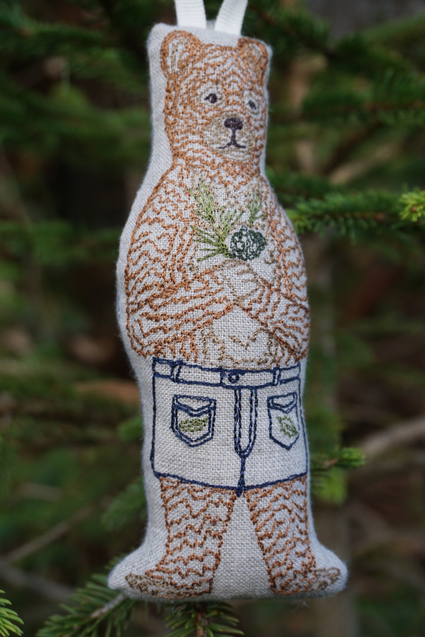 Coral & Tusk Festive Bear Ornament