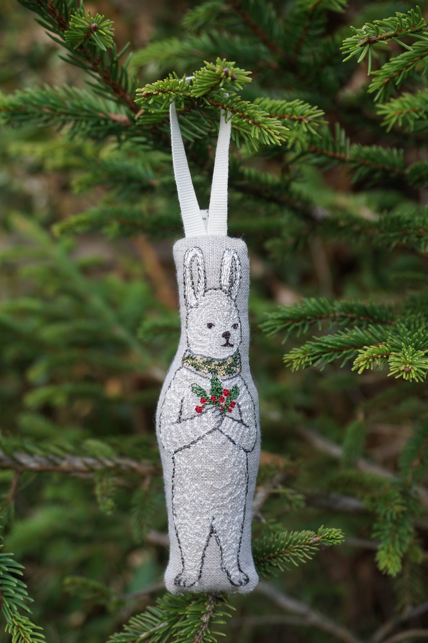 Coral & Tusk Festive Bunny Ornament
