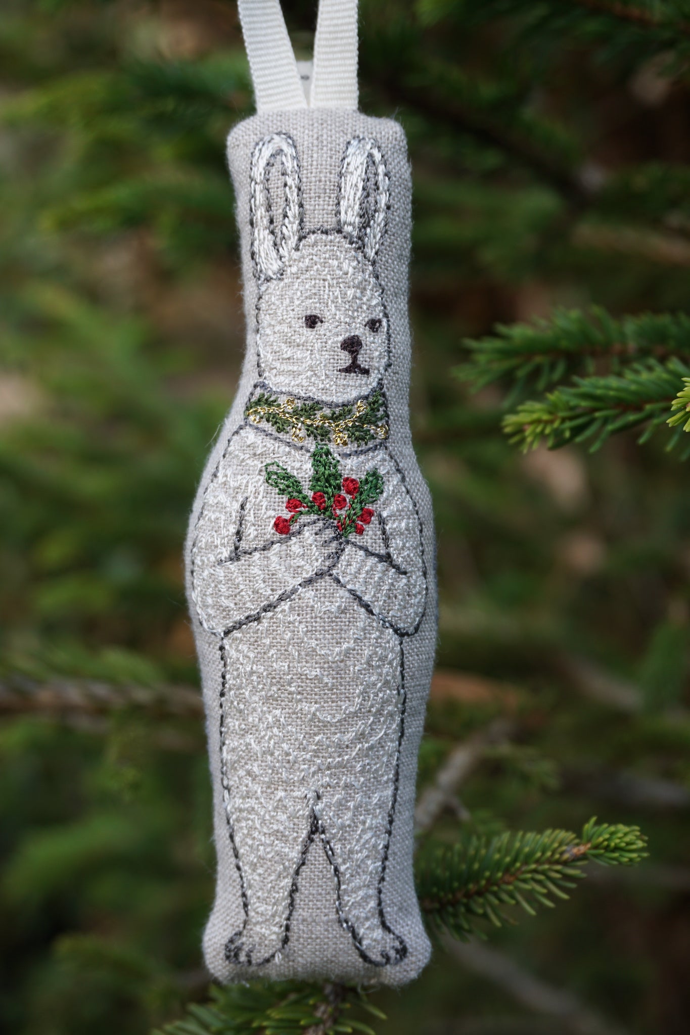 Coral & Tusk Festive Bunny Ornament