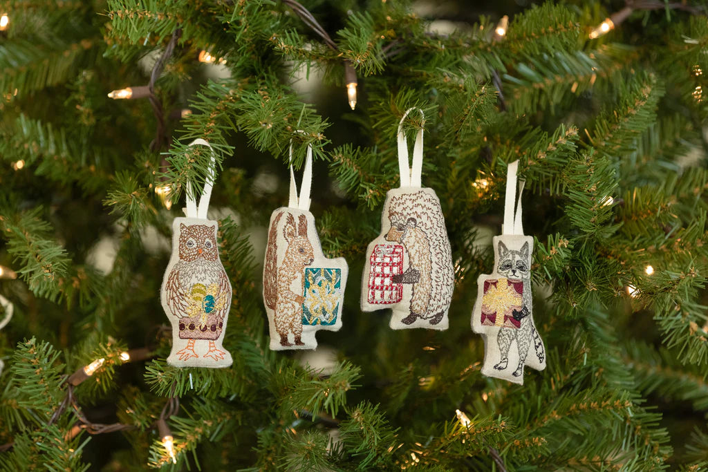 Coral & Tusk 'Squirrel with Present' Ornament