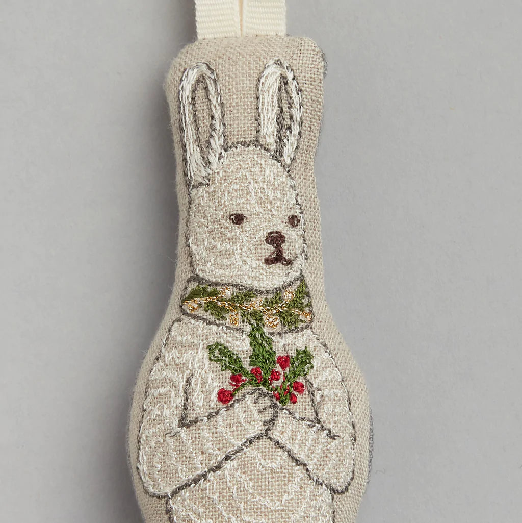 Coral & Tusk Festive Bunny Ornament