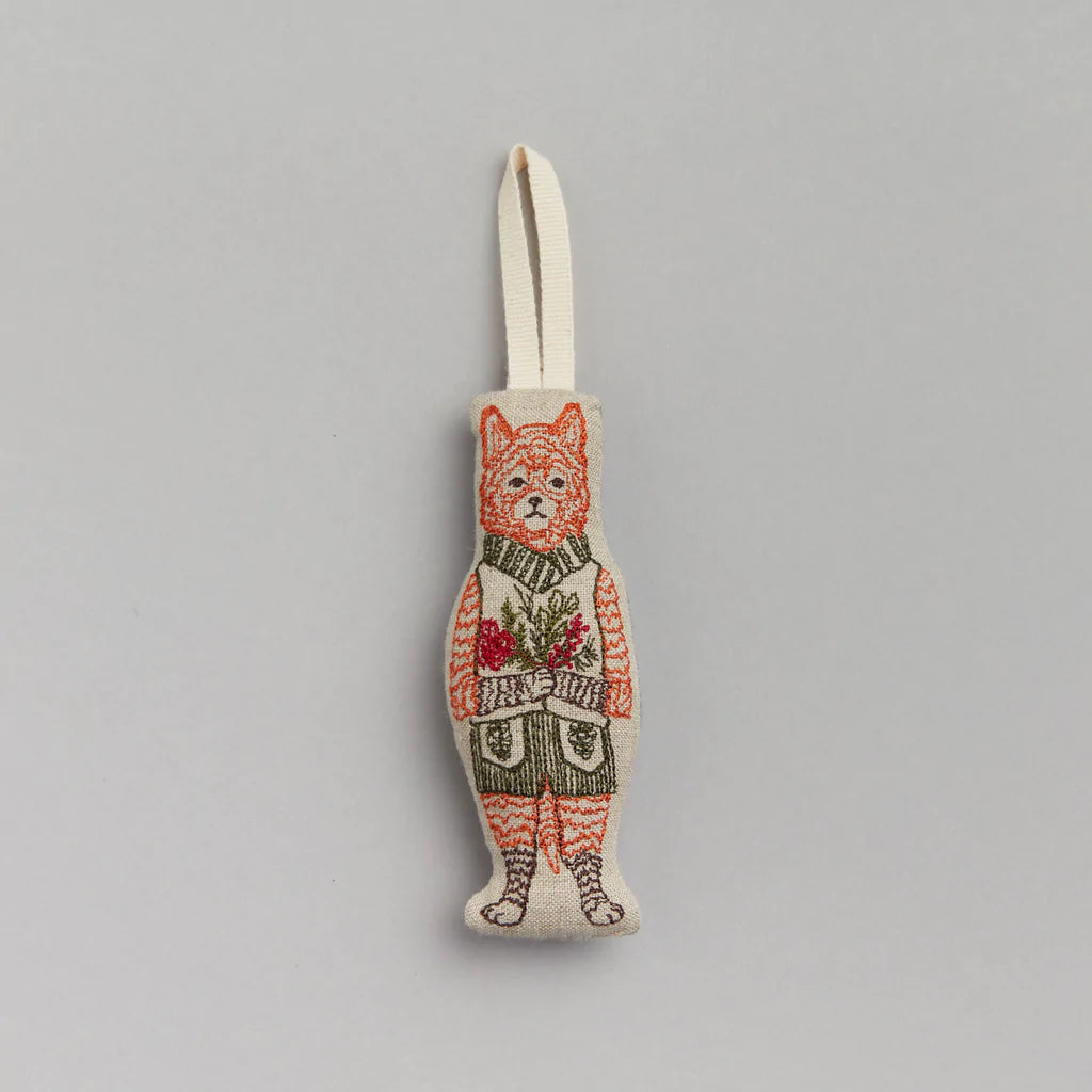 Coral & Tusk Festive Fox Ornament