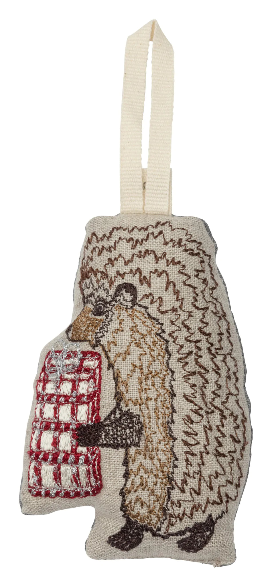 Coral & Tusk 'Hedgehog with Present' Ornament