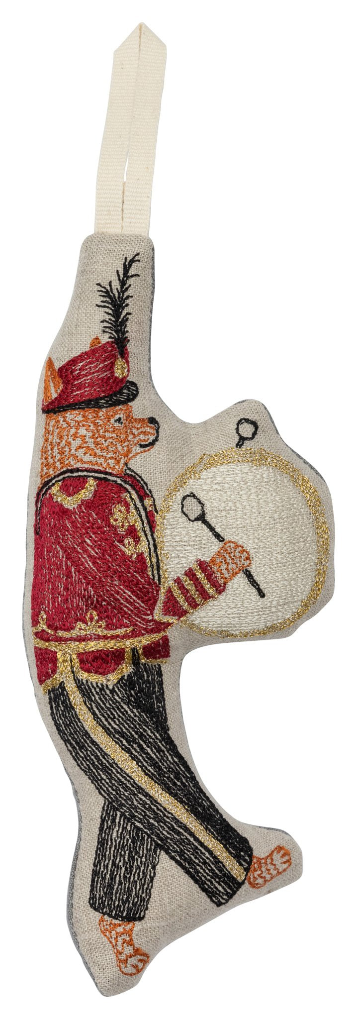Coral & Tusk Marching Band Fox Ornament