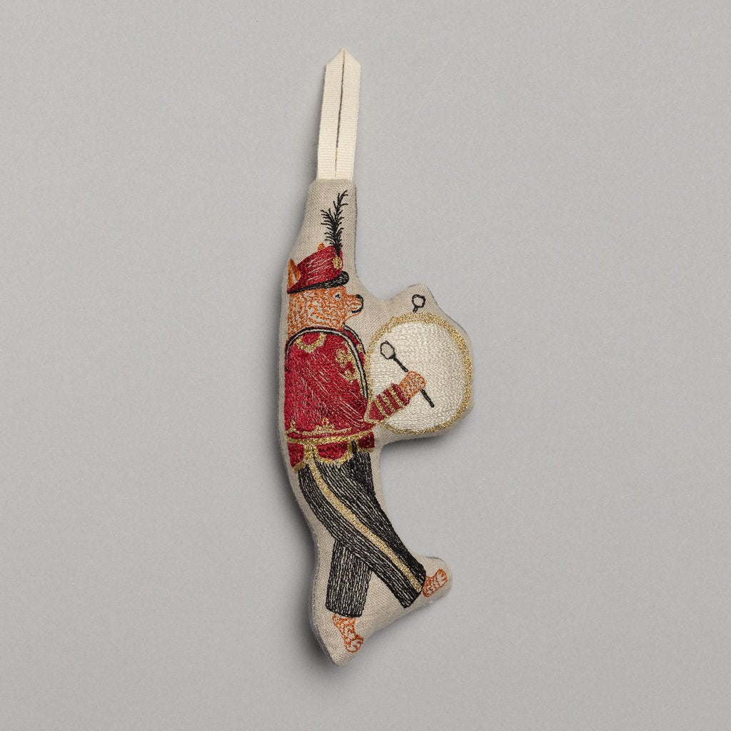 Coral & Tusk Marching Band Fox Ornament
