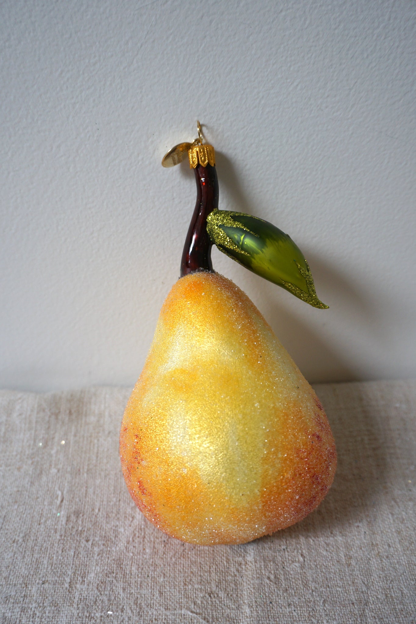 Polish Glass Ornament - Pear I