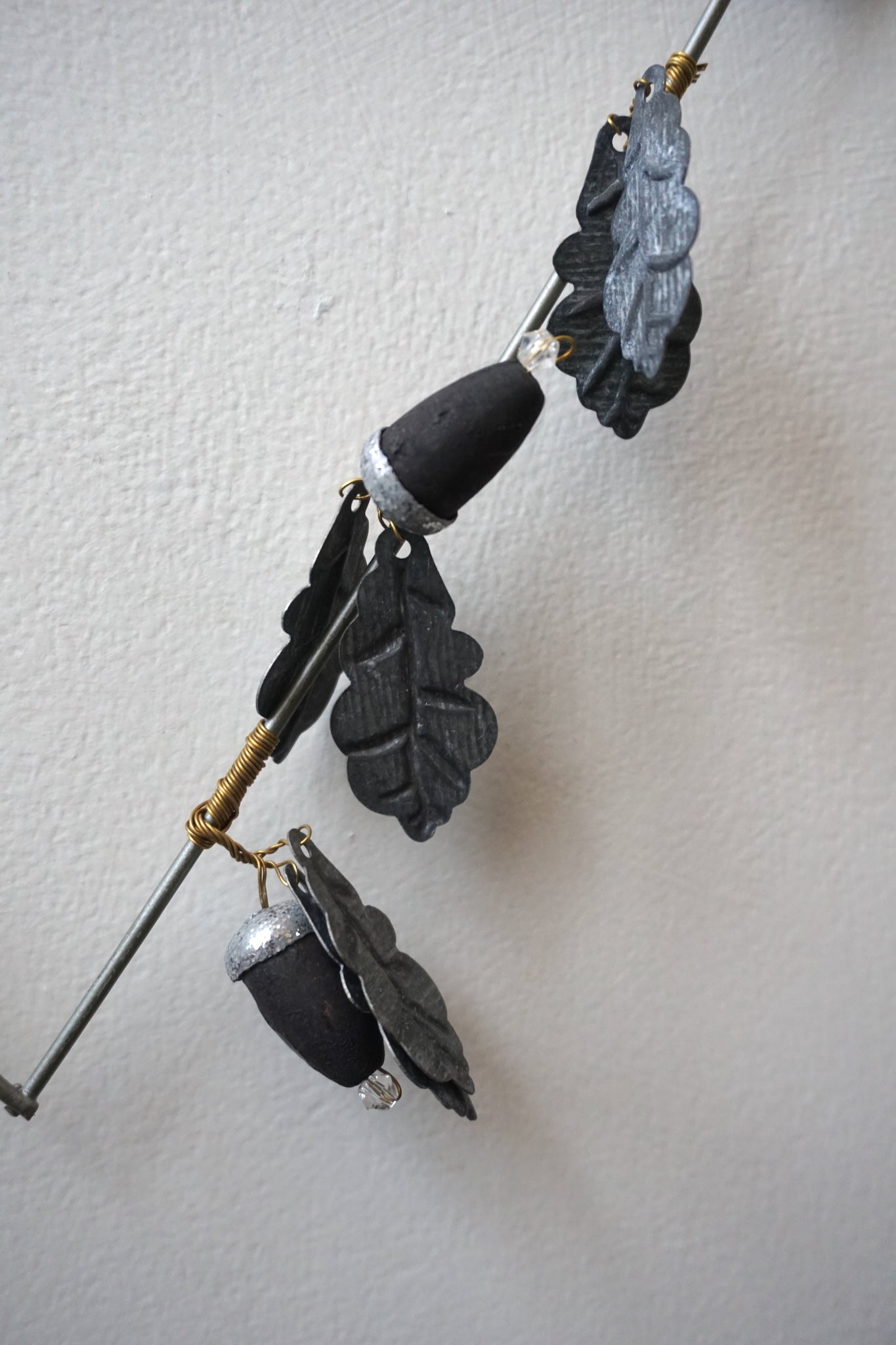 Walther & Co. Wire Heart with Acorns