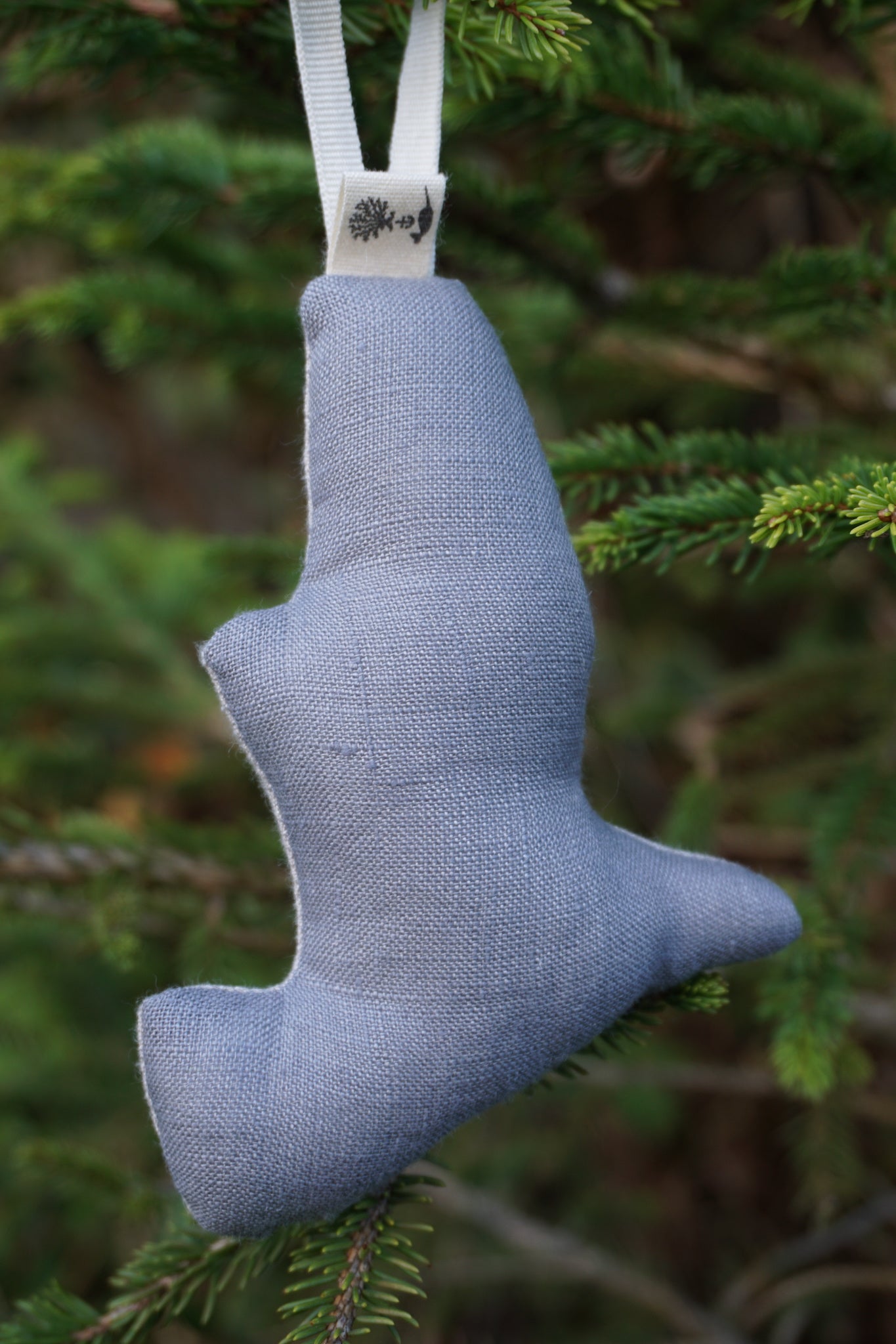 Coral & Tusk Downhill Bear Ornament