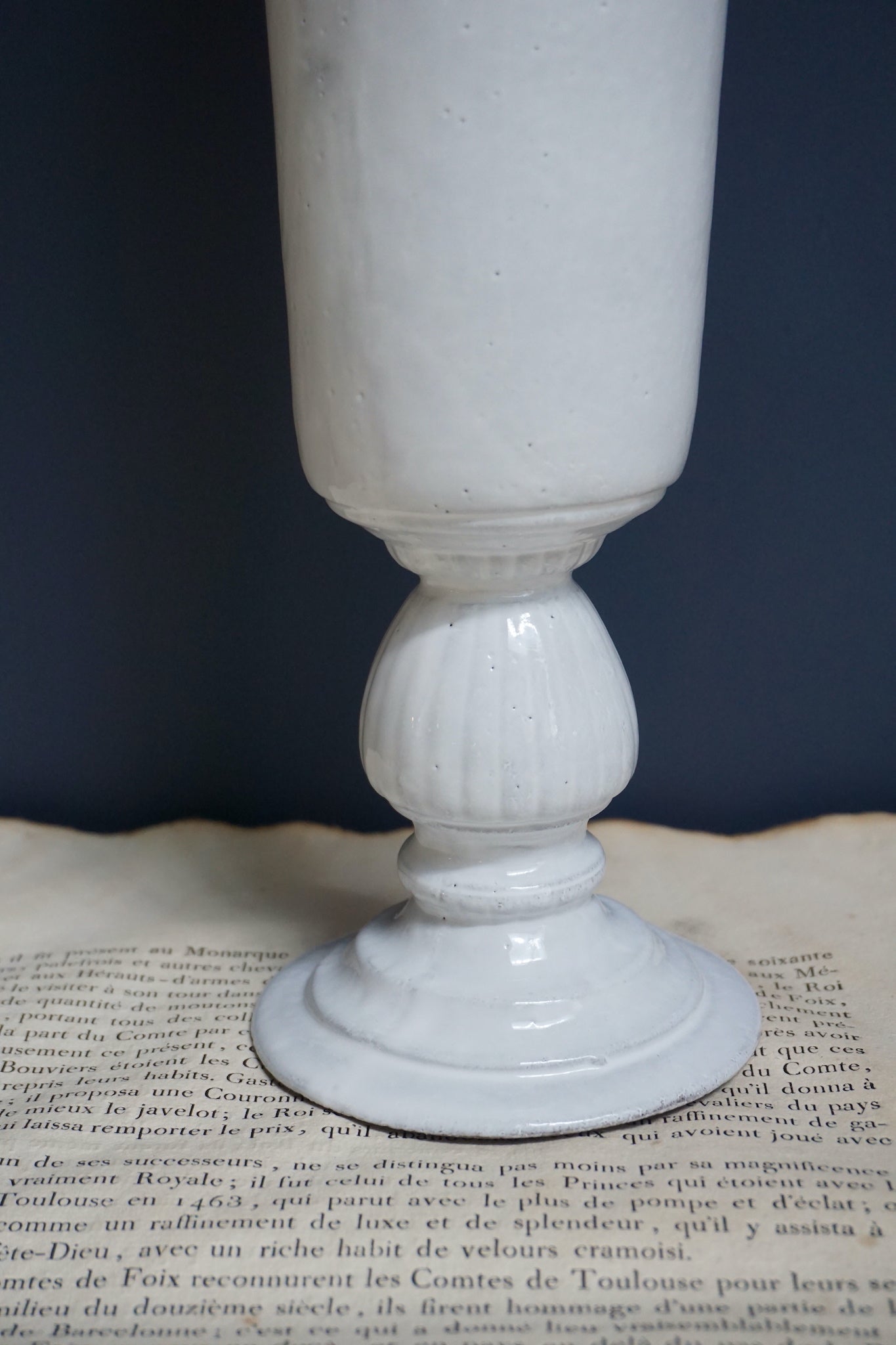 Astier de Villatte Casper Long Vase