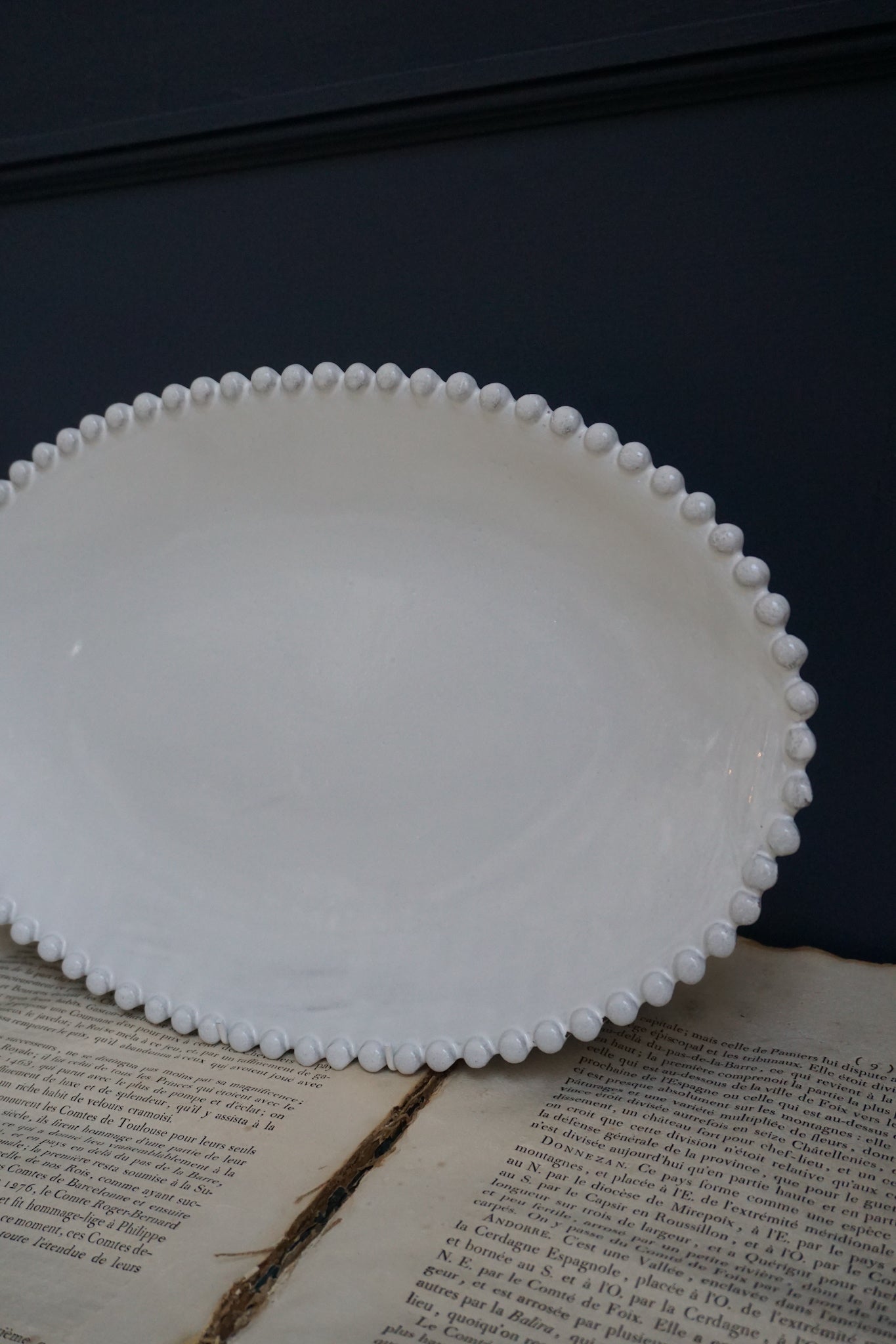 Astier de Villatte Adelaide Large Oval Platter