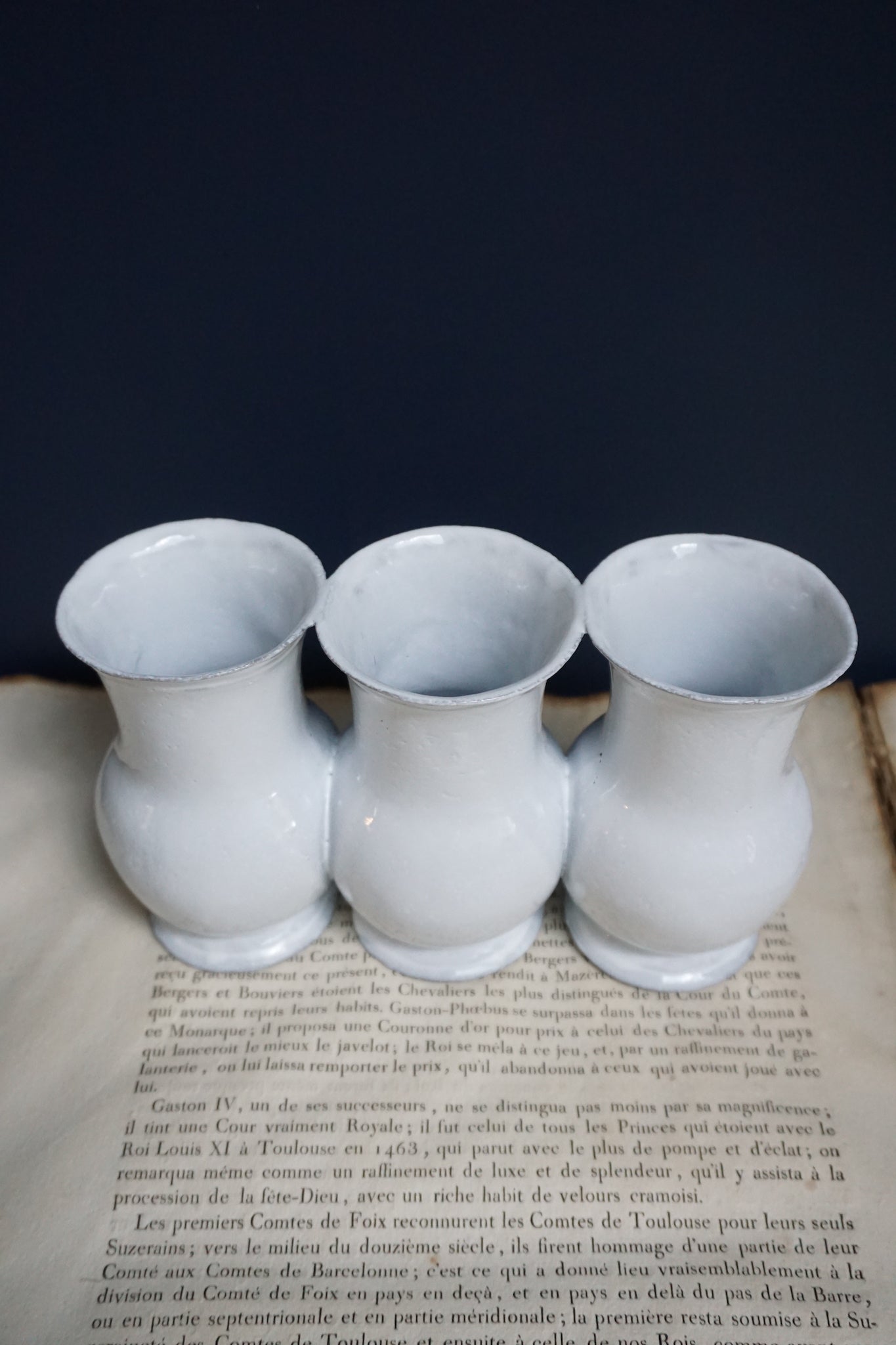 Astier de Villatte Colbert Triple Vase