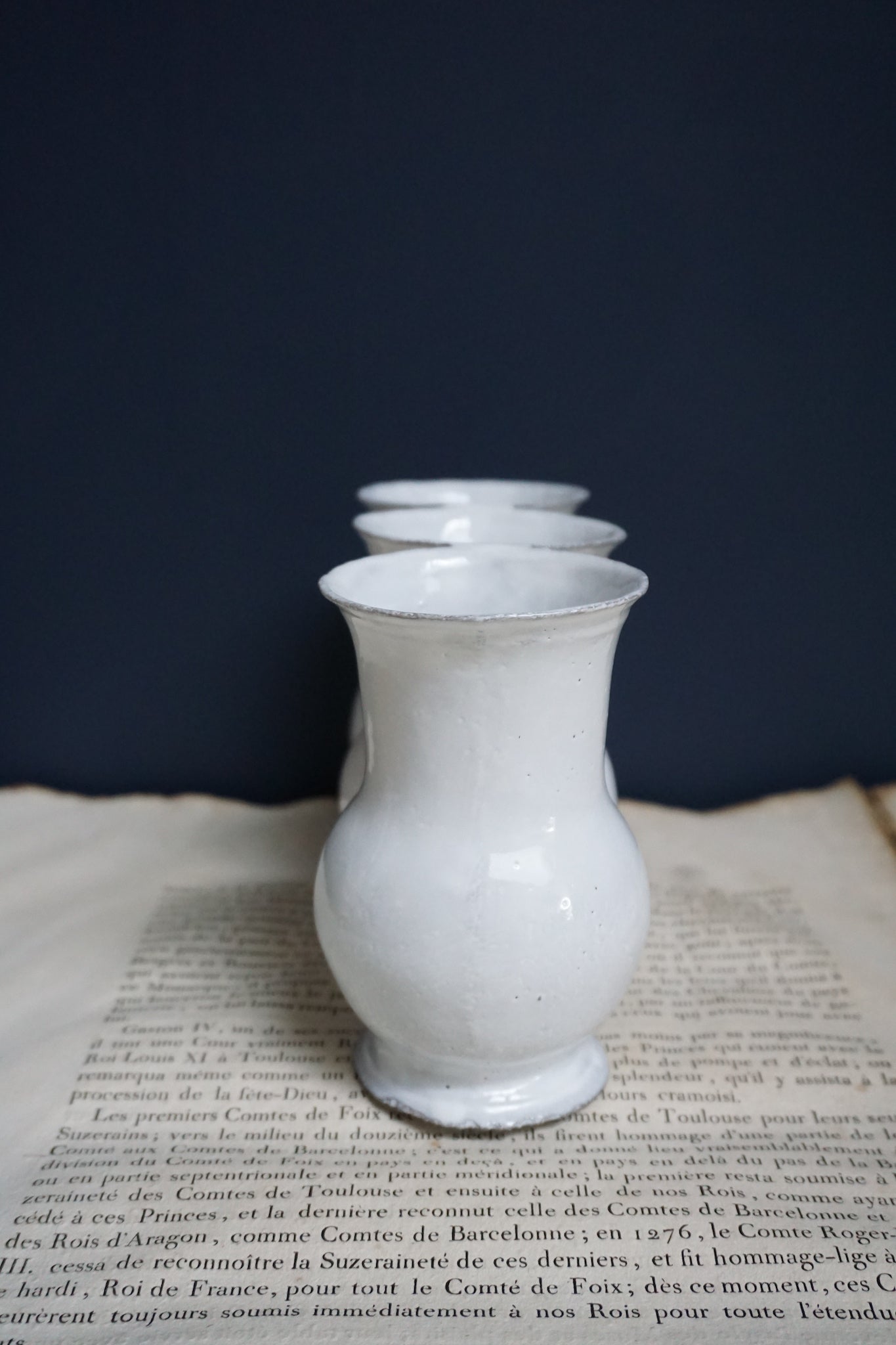 Astier de Villatte Colbert Triple Vase