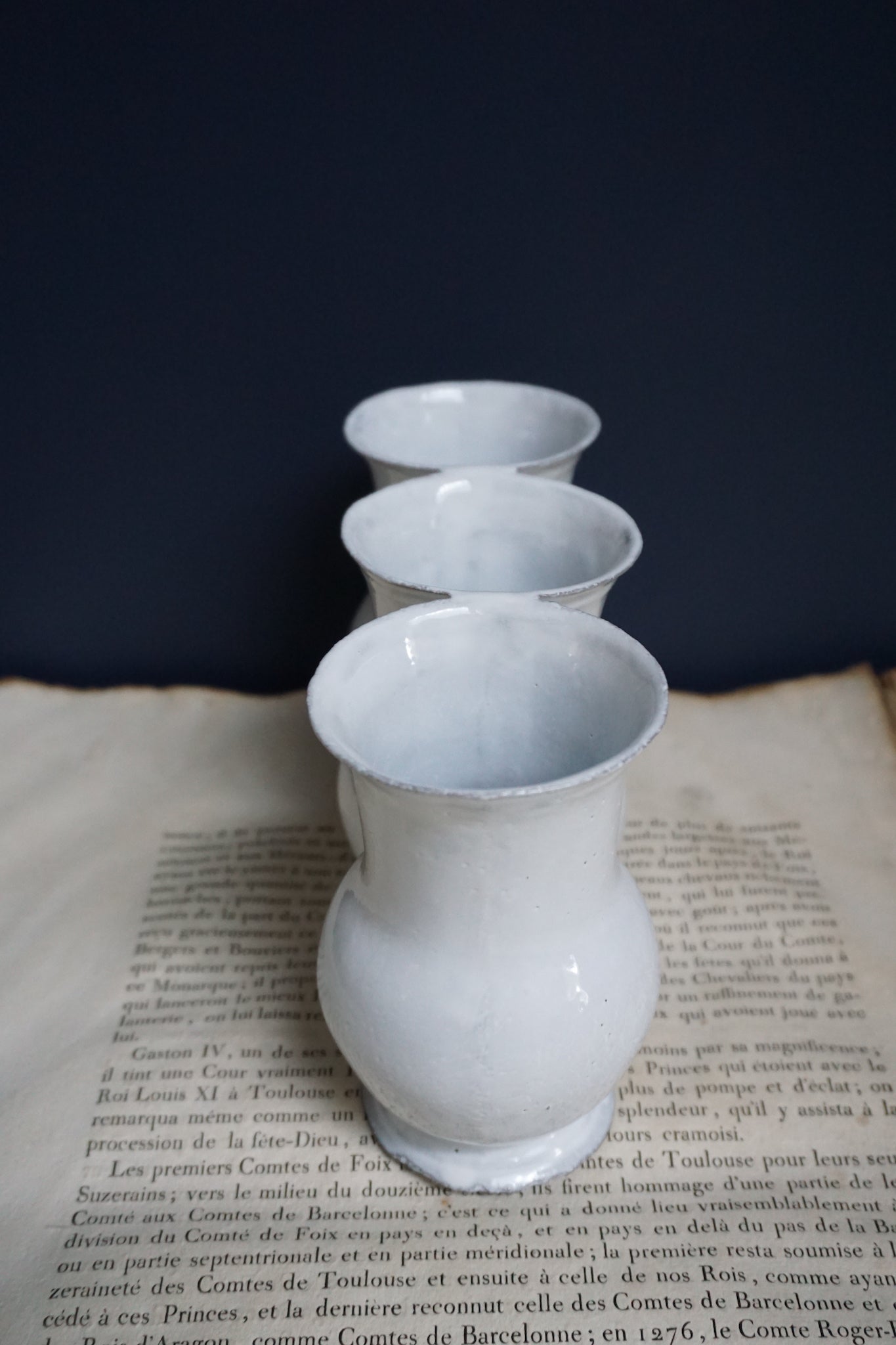 Astier de Villatte Colbert Triple Vase