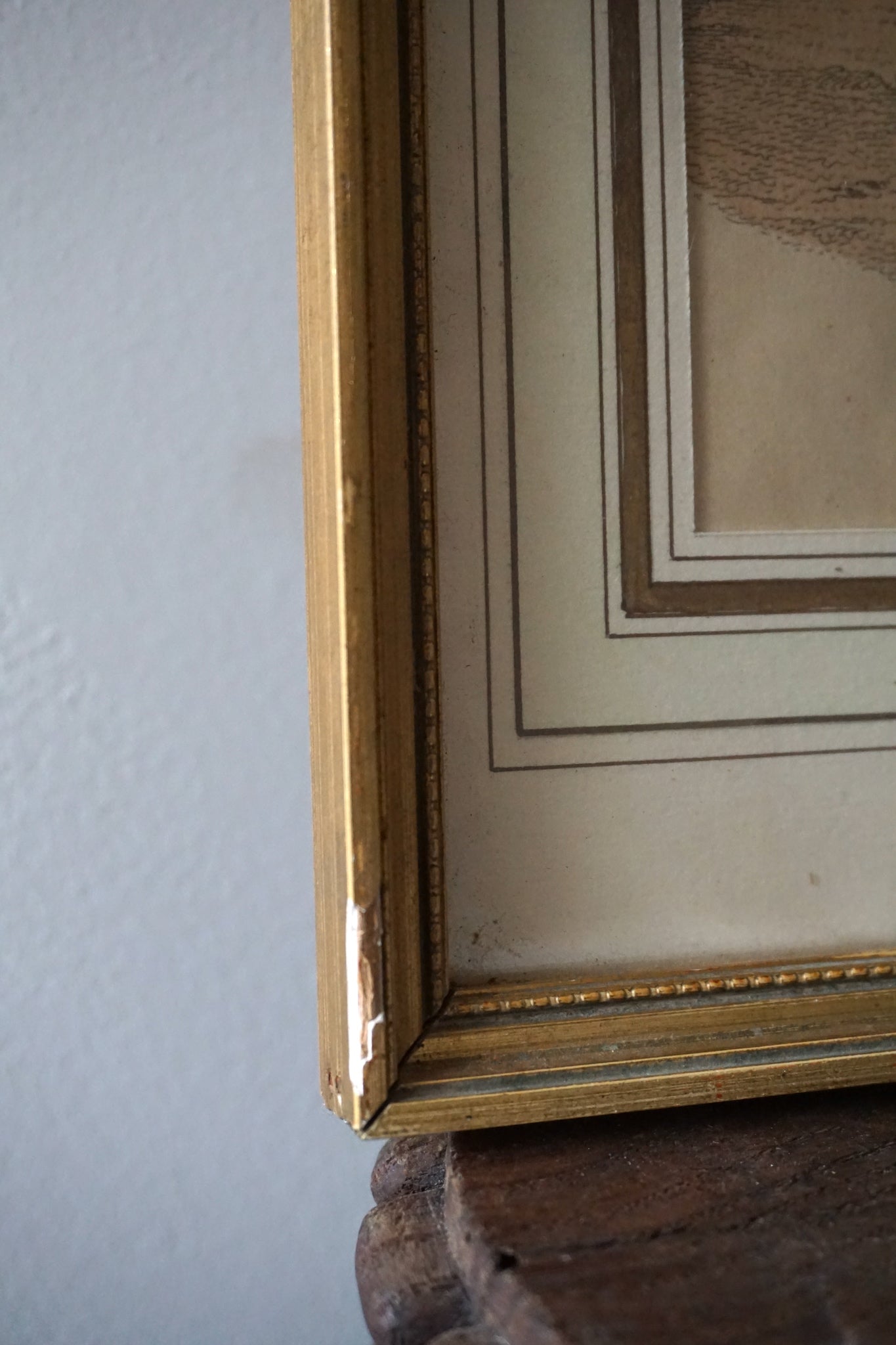 Antique French Framed Fashion Illustration I