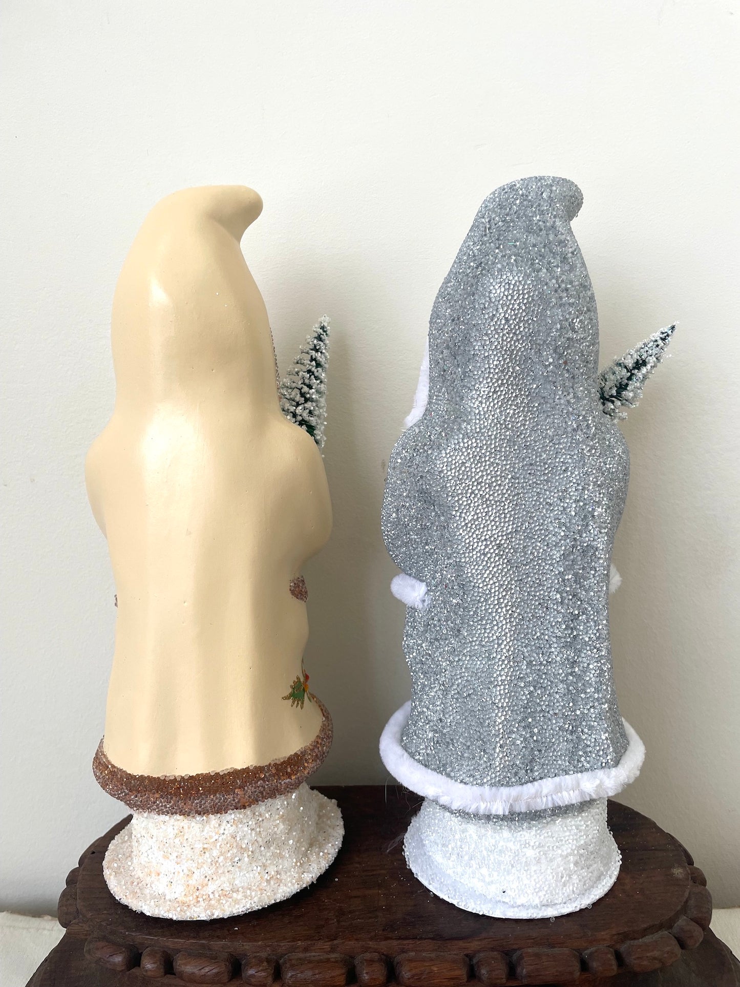 Handmade German Santas - Large Gold & Silver