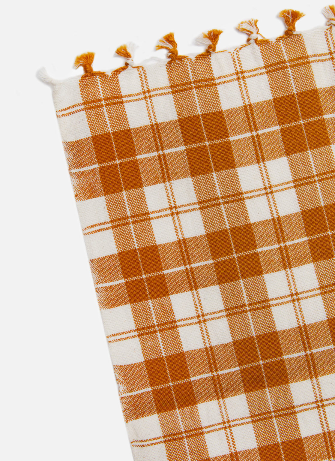 Heather Taylor Home 'Harbor Plaid Goldenrod' Linen Tea Towel