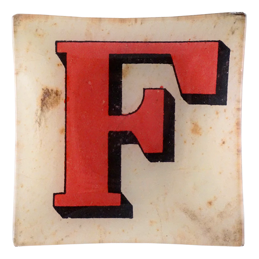 John Derian 'Block Letter F' Square Tray