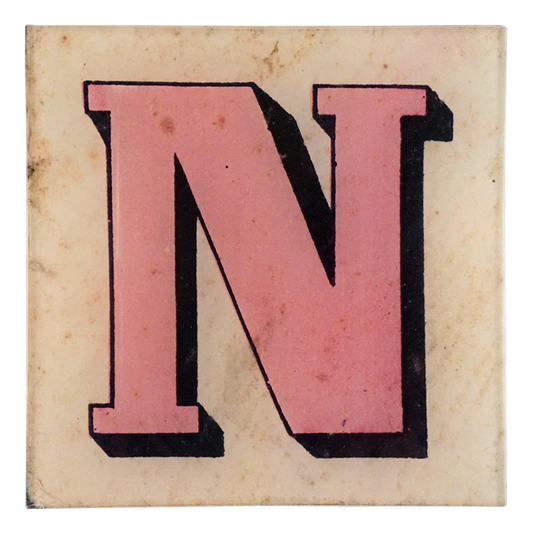 John Derian 'Block Letter N' Square Tray