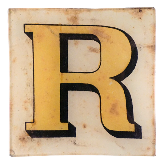 John Derian 'Block Letter R' Square Tray