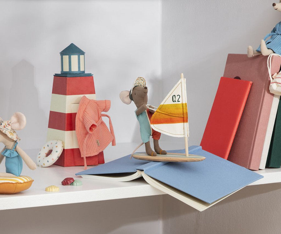 Maileg Beach Mouse Surfer Little Brother